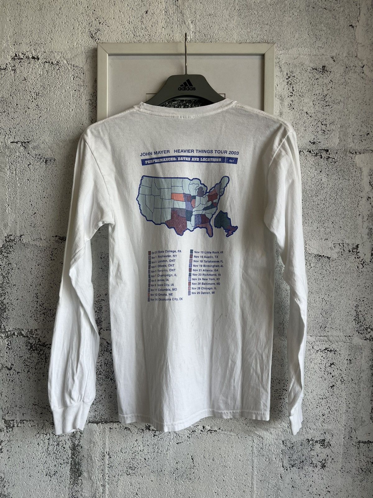 Band Tees × John Mayer × Vintage Vintage JOHN MAYER Heavier Things Tour 2003’s shirt Size US S / EU 44-46 / 1 - 3 Thumbnail