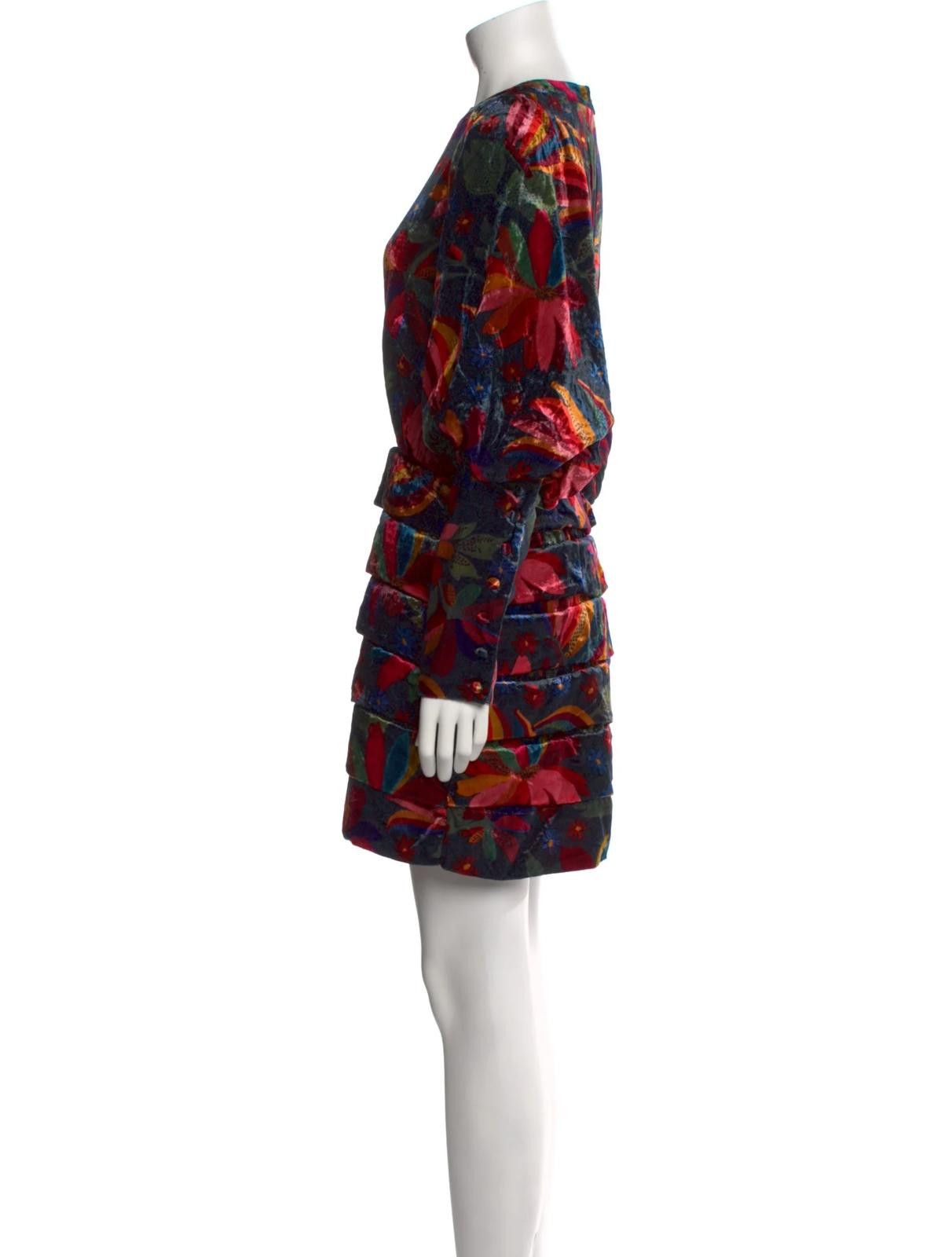 Farm Rio Farm Rio Printed Mini Dress Size: M Size M / US 6-8 / IT 42-44 - 2 Thumbnail