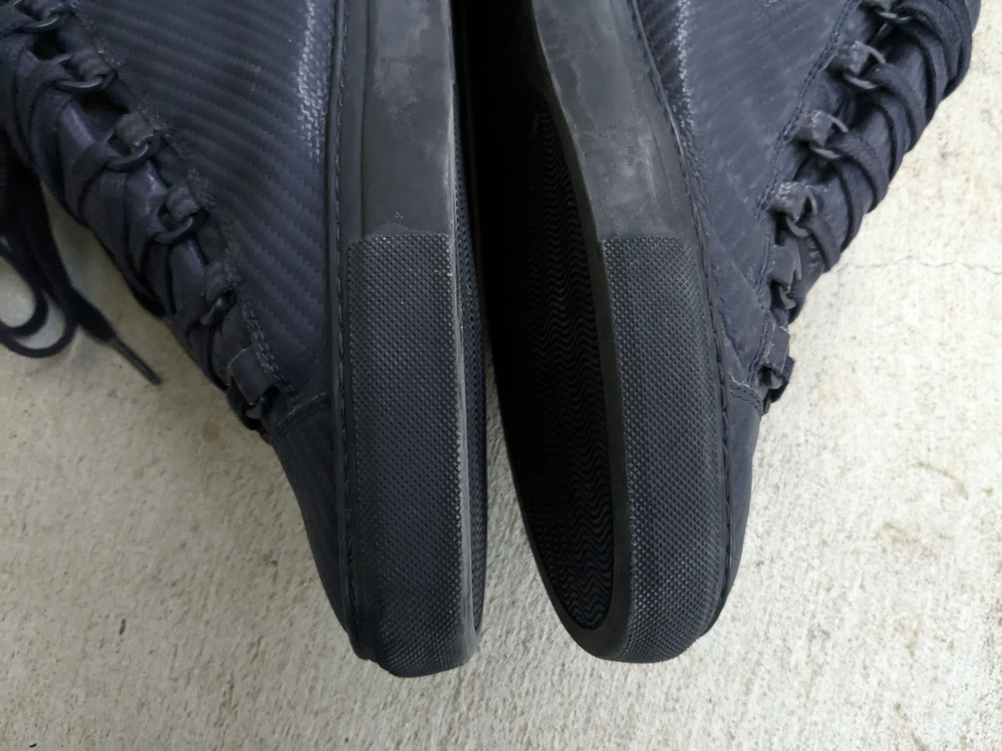 Balenciaga Balenciaga Arena Navy Blue 9 Leather High Tops Size US 9 / EU 42 - 10 Thumbnail