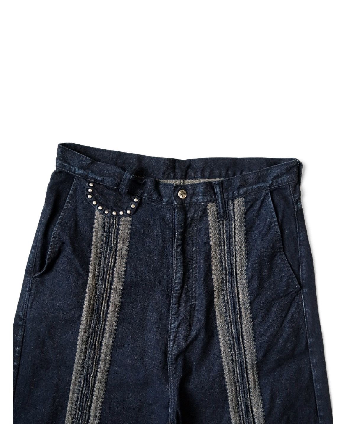 Kapital Kapital 14oz black Denim Port Baggy Pants size 3 Size US 34 / EU 50 - 3 Thumbnail