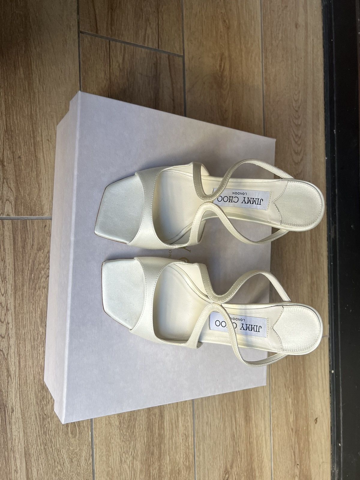 Jimmy Choo Jimmy Choo Anise 75mm satin mules size 36 Size US 5 / IT 35 - 1 Thumbnail