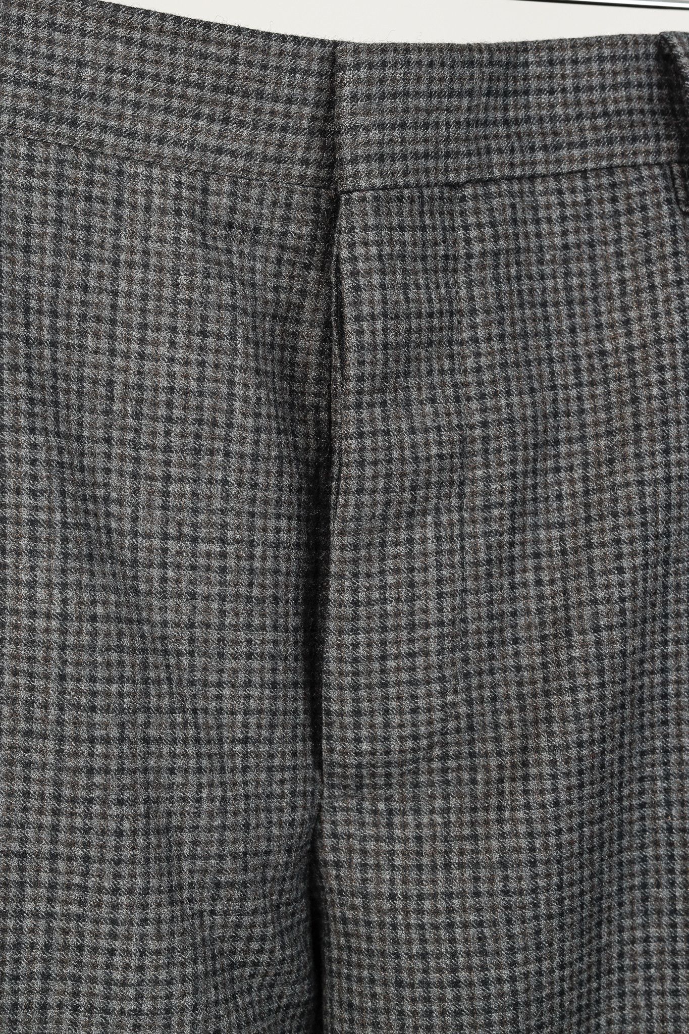 Prada Prada Grey-Check Virgin Wool-Suiting Cuffed Trousers Size US 34 / EU 50 - 8 Thumbnail