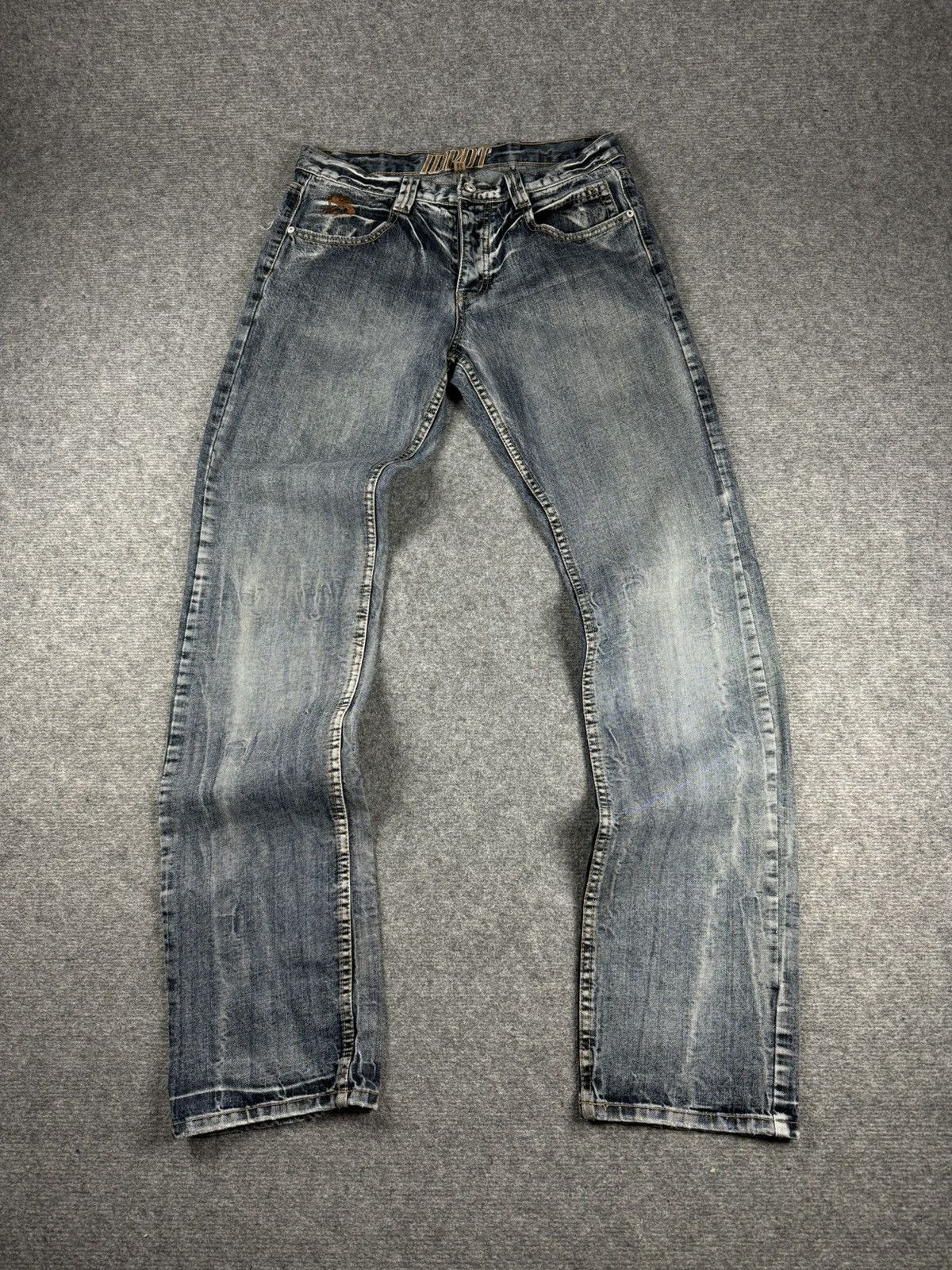 Japanese Brand Vintage distressed denim emroidered swag pants y2k denim Size US 34 / EU 50 - 6 Thumbnail