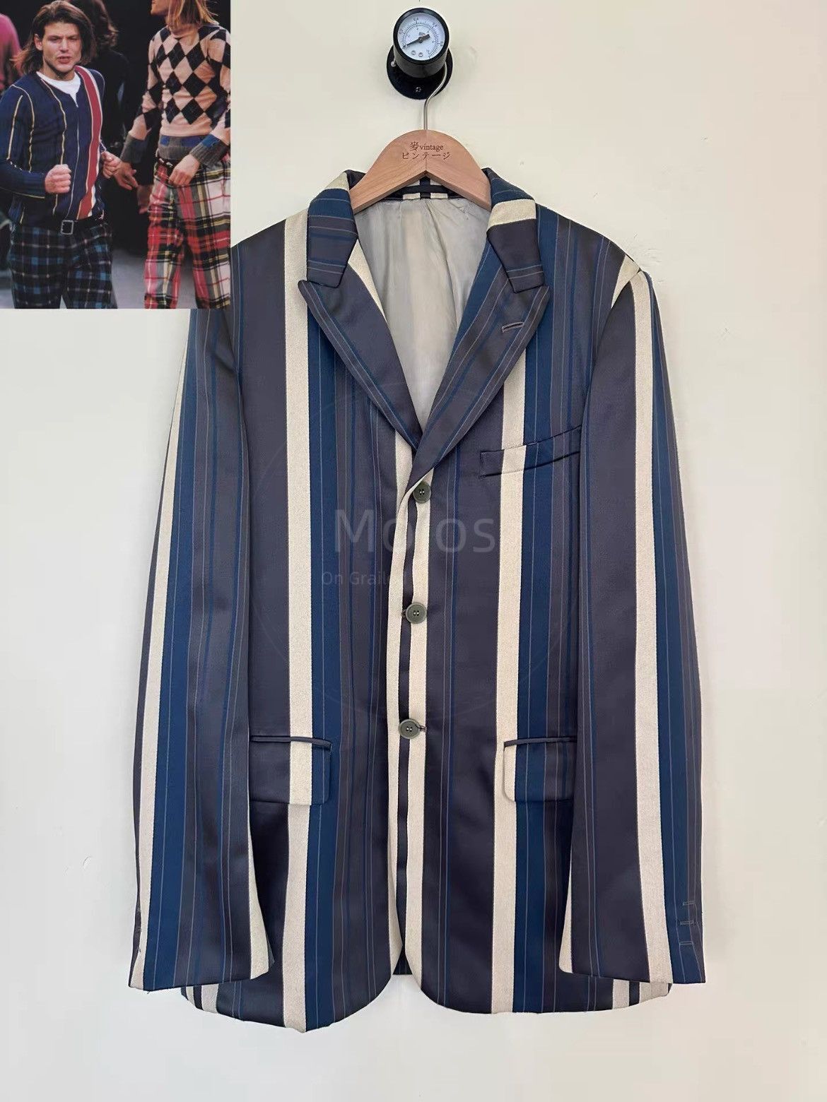 Comme des Garcons Homme Plus Comme Des Garcons Homme Plus 00AW Archive Stripe Jacket-250 Size US M / EU 48-50 / 2 - 1 Thumbnail
