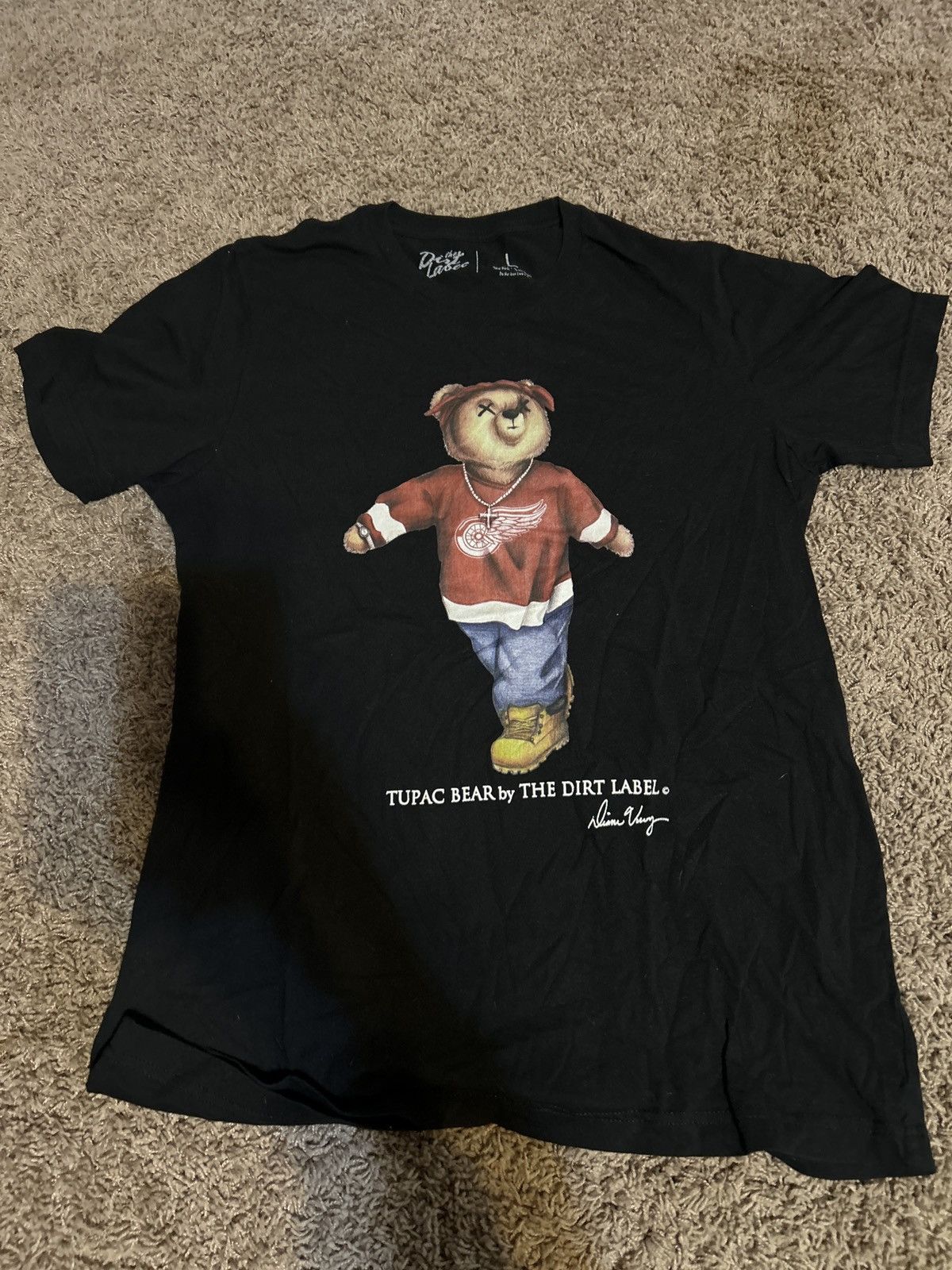 The Dirt Label Tupac Bear T-shirt Size US L / EU 52-54 / 3 - 2 Thumbnail