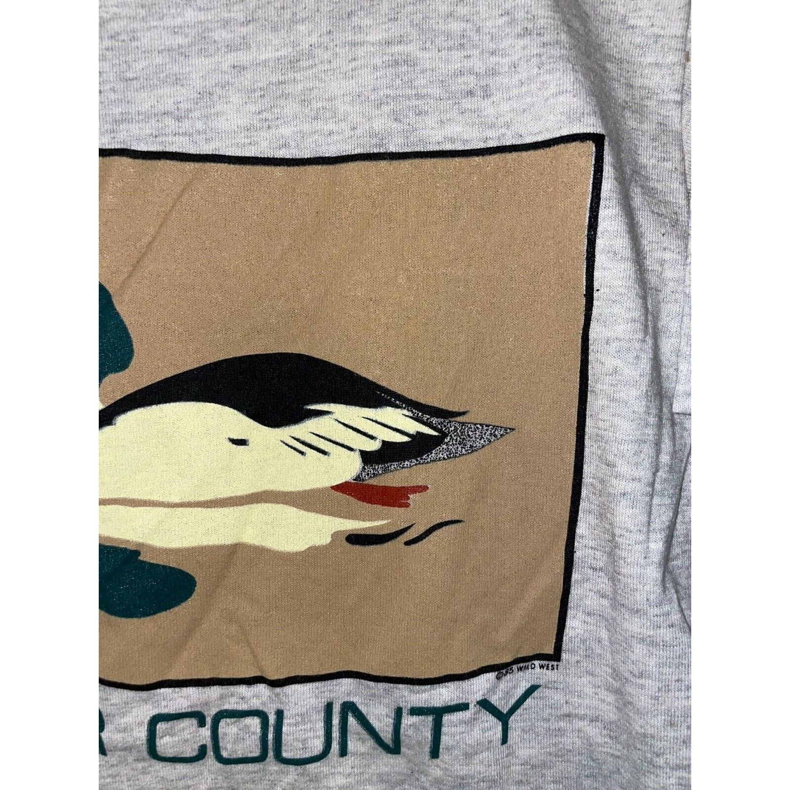 Jerzees Vintage Malllard Duck Shirt Door County Test Print Tee 80s M Size US M / EU 48-50 / 2 - 4 Thumbnail