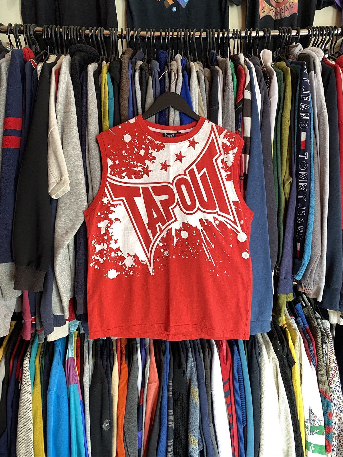 Tapout VINTAGE TAPOUT AVANT GARDE TANK TOP Y2k Size US XL / EU 56 / 4 - 1 Thumbnail