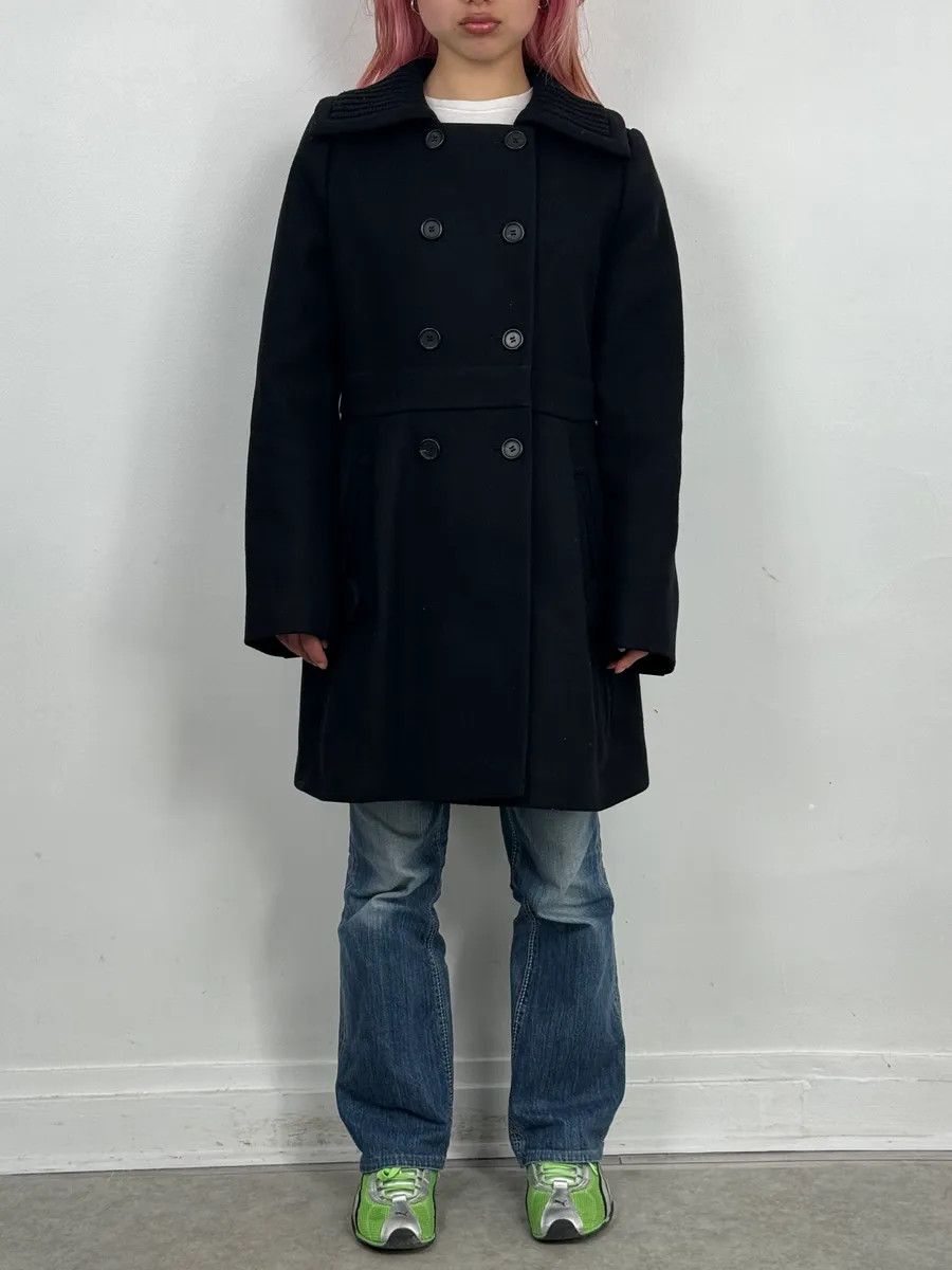 Prada AW2008 Prada Black Black Classy Wool Coat Size S / US 4 / IT 40 - 2 Thumbnail