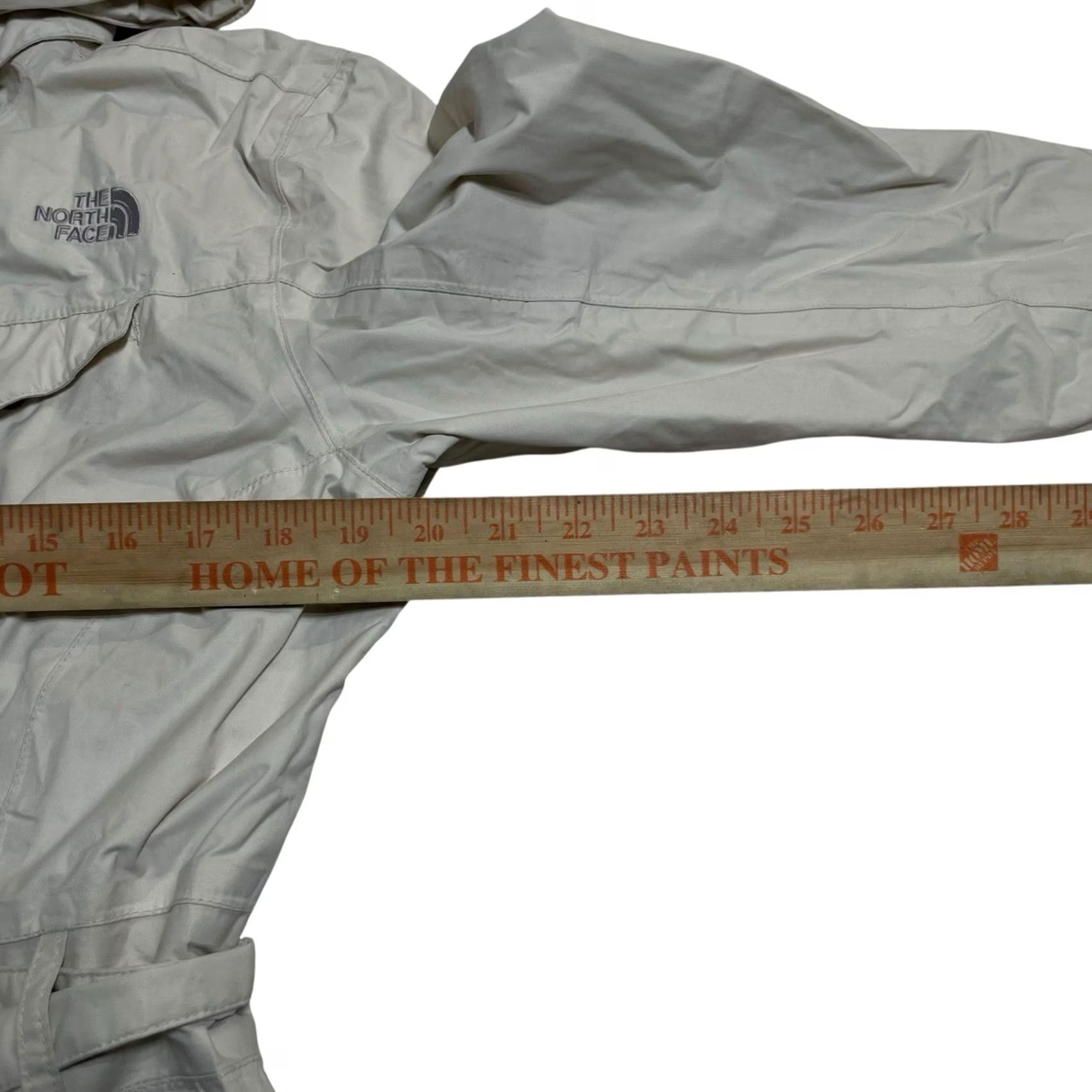 The North Face VINTAGE The North Face Hyvent White Hooded Belted Raincoat Jacket Trench Coat Sz Lg Size L / US 10 / IT 46 - 3 Thumbnail