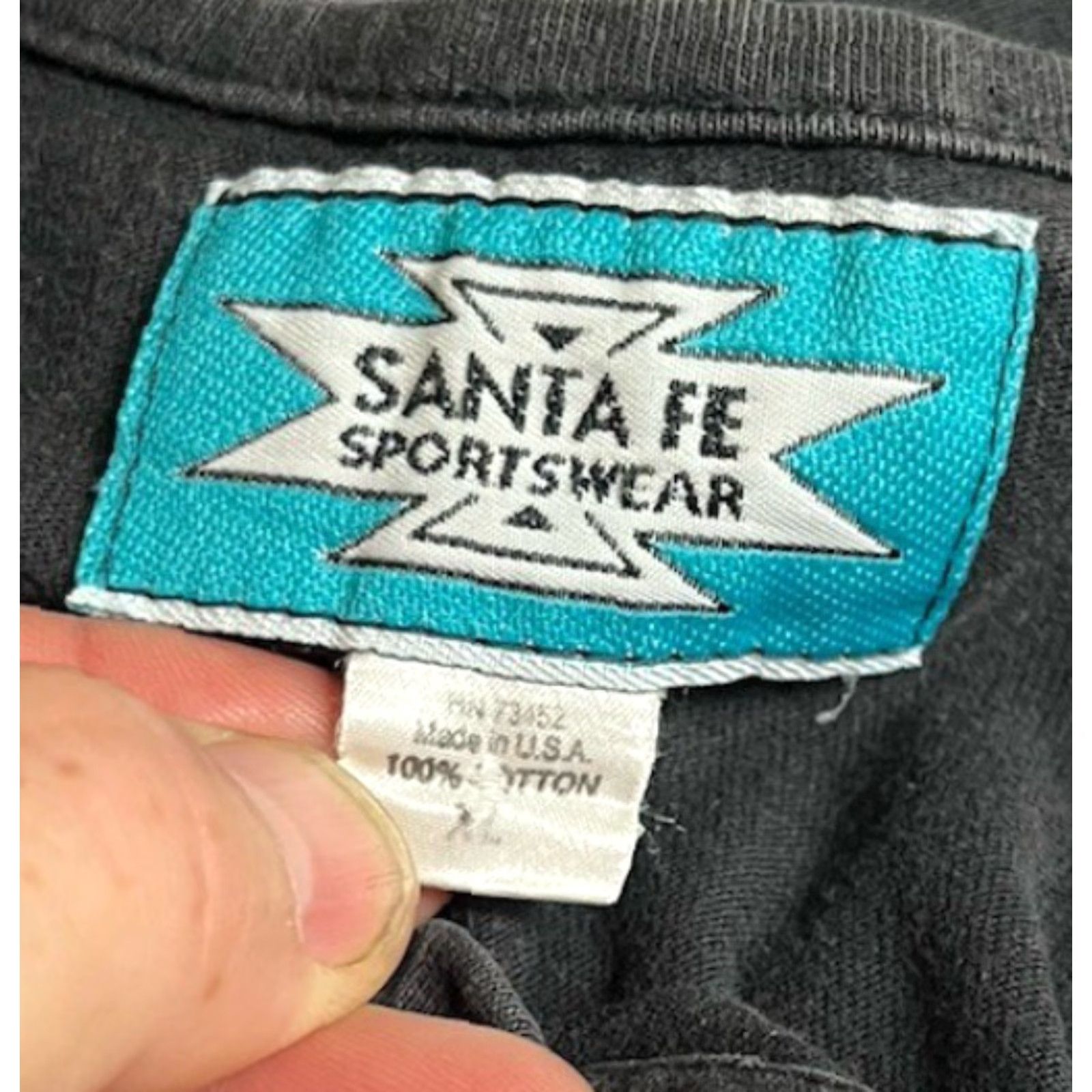 Vintage VINTAGE Santa Fe New Mexico Opera Southwest Art T-shirt Womens XL Black 100% Cotton Short Sleeve Round Neck Vintage Womens T-Shirt Art 80s 90s Size XL / US 12-14 / IT 48-50 - 5 Thumbnail