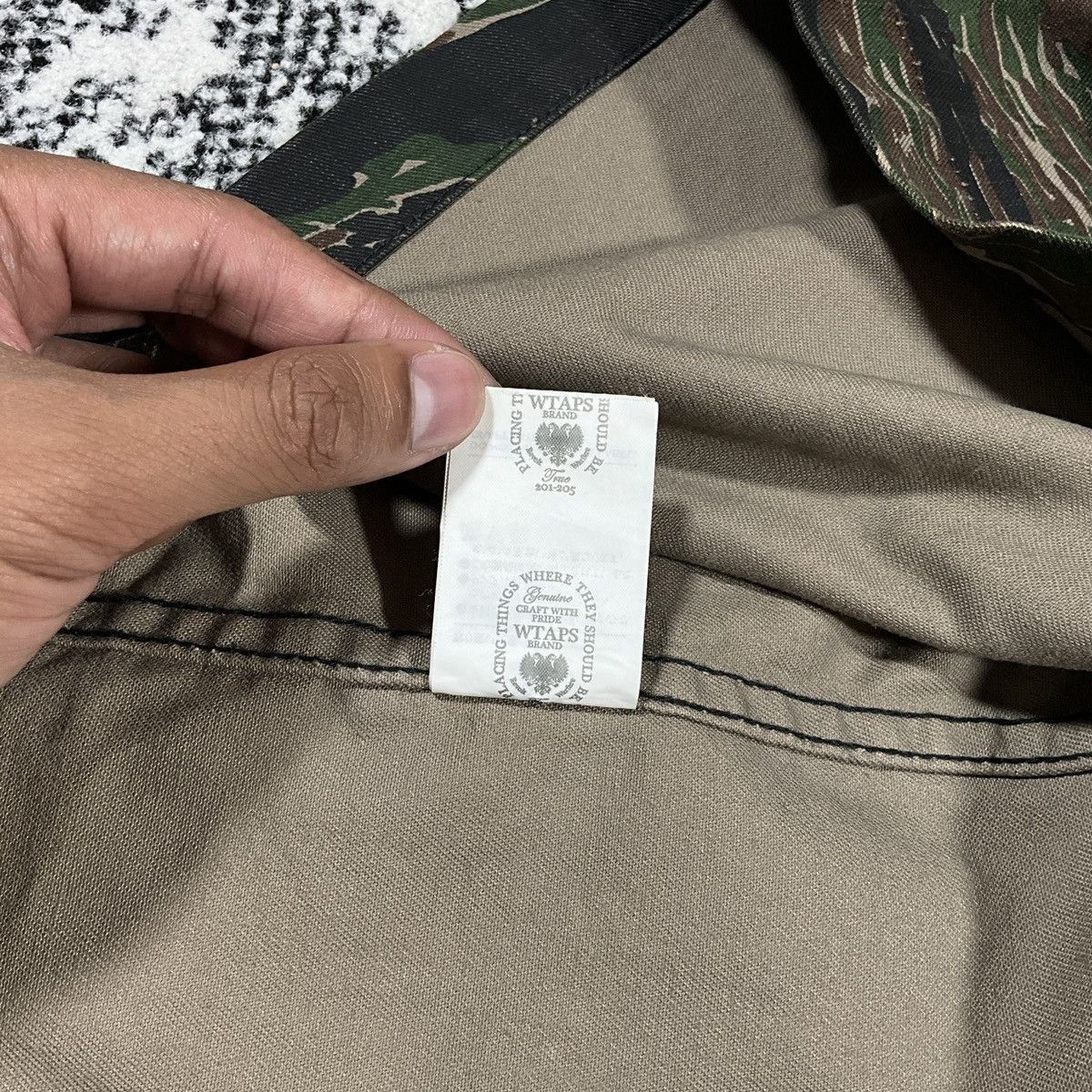 Japanese Brand × Tribal Streetwear × Wtaps WTAPS SHIRT. COTTON. TWILL. TIGER STRIPE 2017 - XRAY Size US XL / EU 56 / 4 - 9 Thumbnail