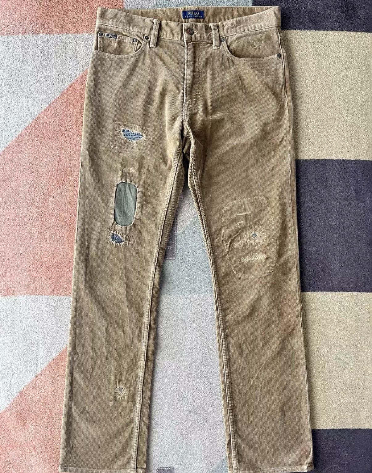 Ralph Lauren Ralph Lauren Patchwork Corduroy Pants K22 Size US 32 / EU 48 - 1 Thumbnail