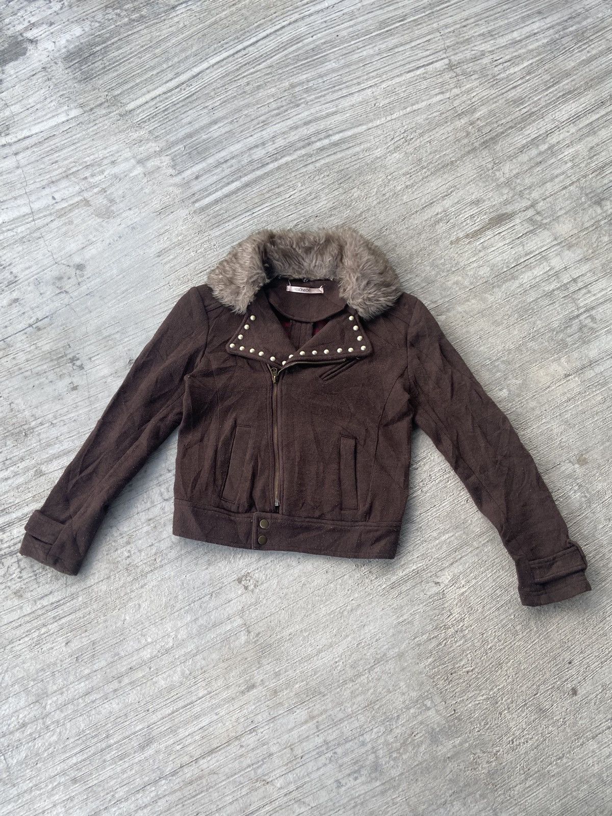 If Six Was Nine Vintage Resoneck cropped jacket like punk style Size S / US 4 / IT 40 - 1 Thumbnail