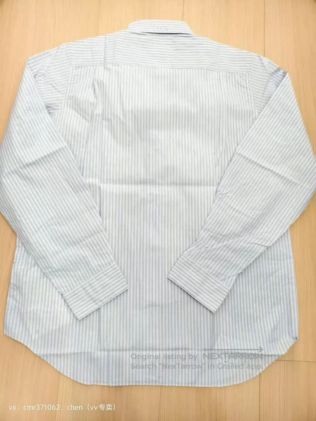 Visvim Blue Striped Long-Sleeve Button-Up Shirt. Size US L / EU 52-54 / 3 - 5 Thumbnail