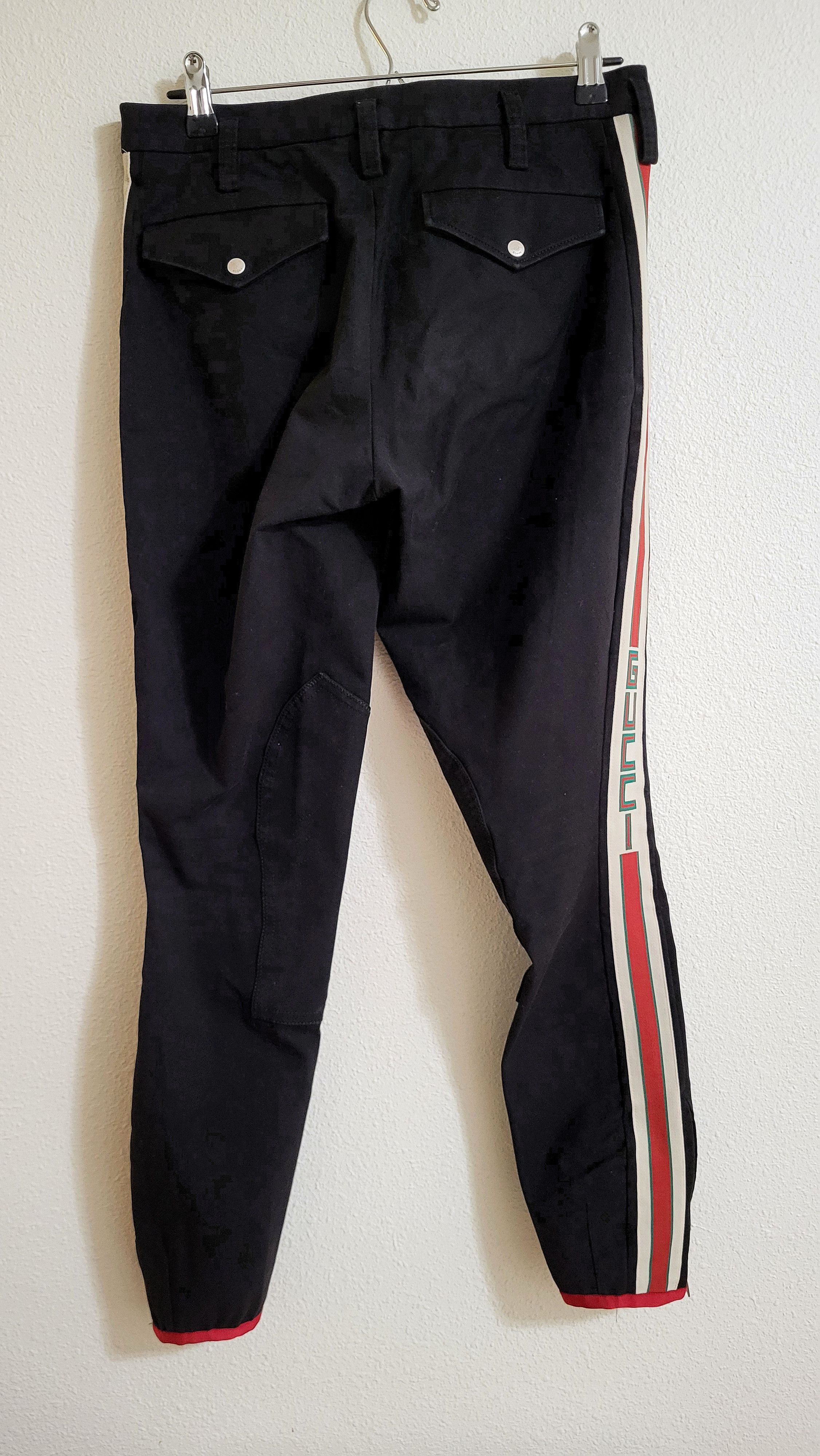 Gucci $1200 Side Stripe Logo Gabardine Stretch Pants Size US 30 / EU 46 - 9 Thumbnail