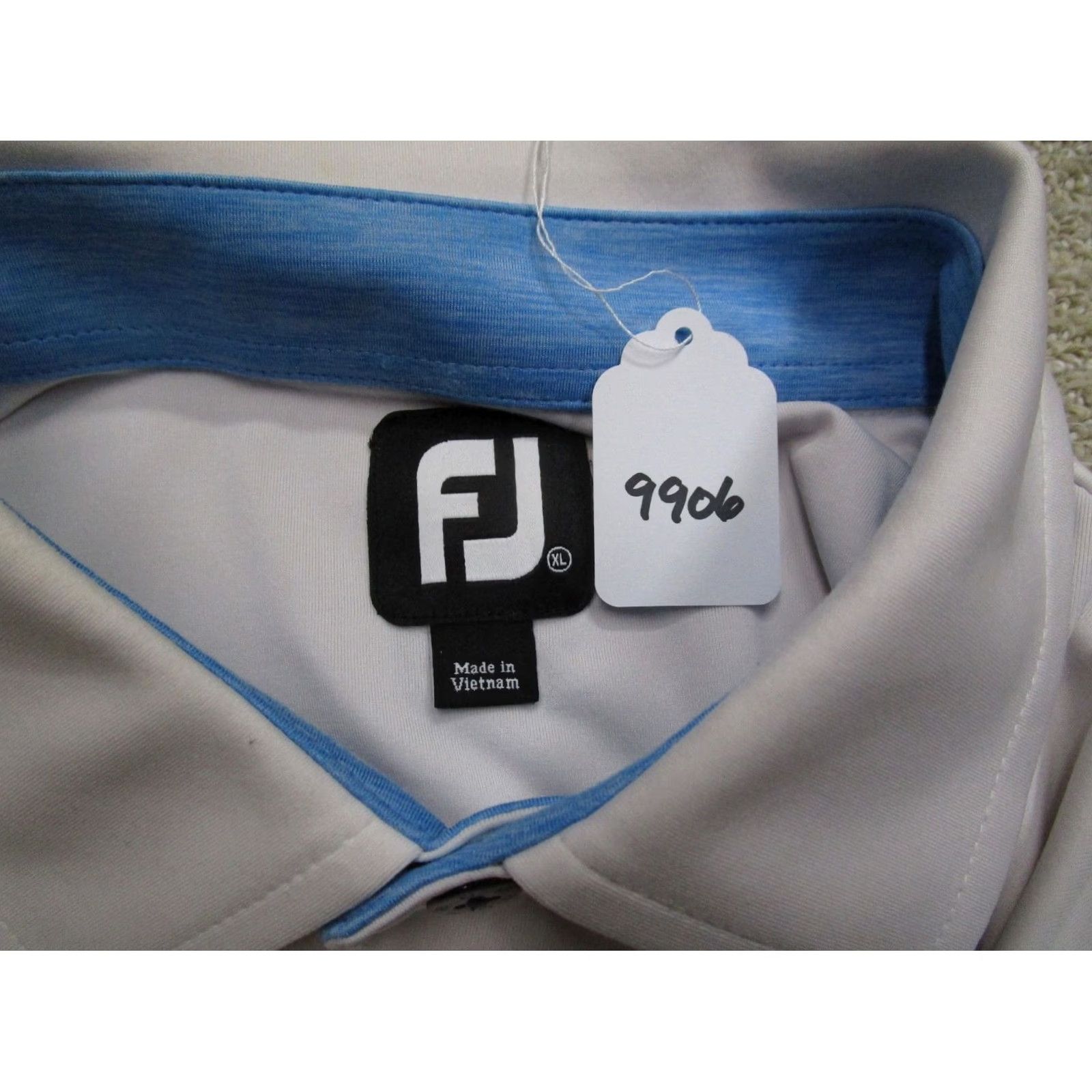 Footjoy FootJoy Polo Shirt Men XL Blue Colorblock Polo Shirt Logo Sports Shirt Size US XL / EU 56 / 4 - 8 Thumbnail