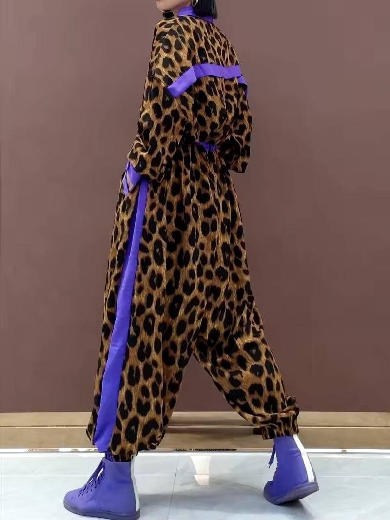 Japanese Brand × Vintage stylish leopard print suit Size 34" / US 12 / IT 48 - 2 Thumbnail