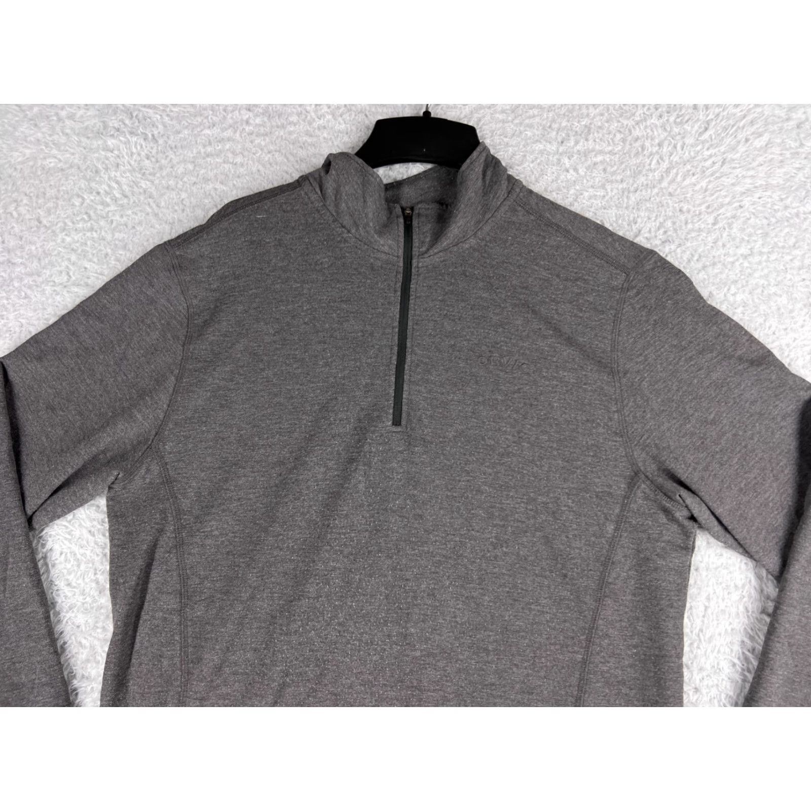 Orvis VINTAGE Orvis Sweater Mens M Long Sleeve 1/4 Zip Gray All Seasons Mock Neck Pullover Knit Shirt? Size US M / EU 48-50 / 2 - 5 Thumbnail