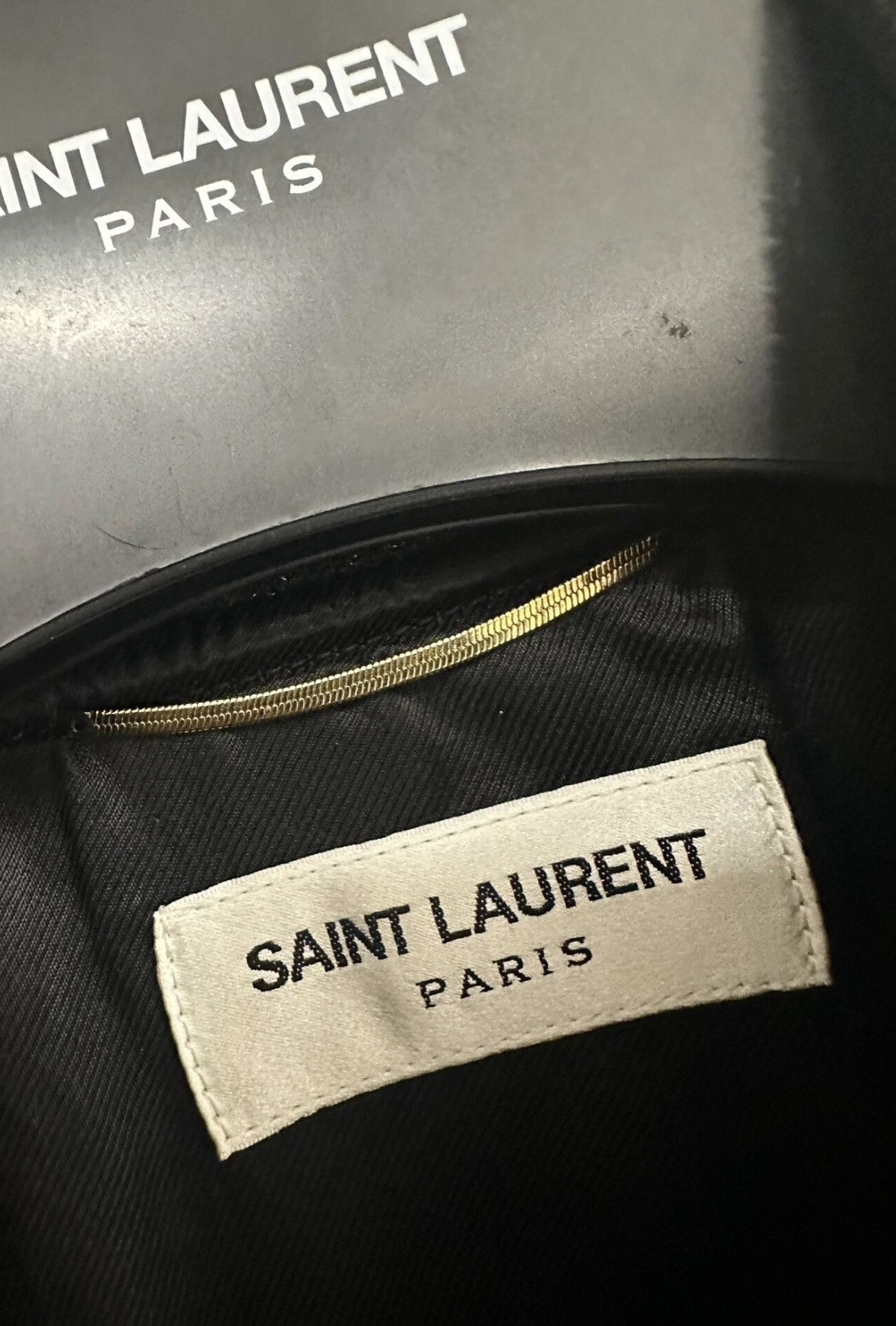 Saint Laurent Paris Saint Laurent 21SS Palm Satin Jacquard Varsity Jacket Size XS / US 0-2 / IT 36-38 - 3 Thumbnail