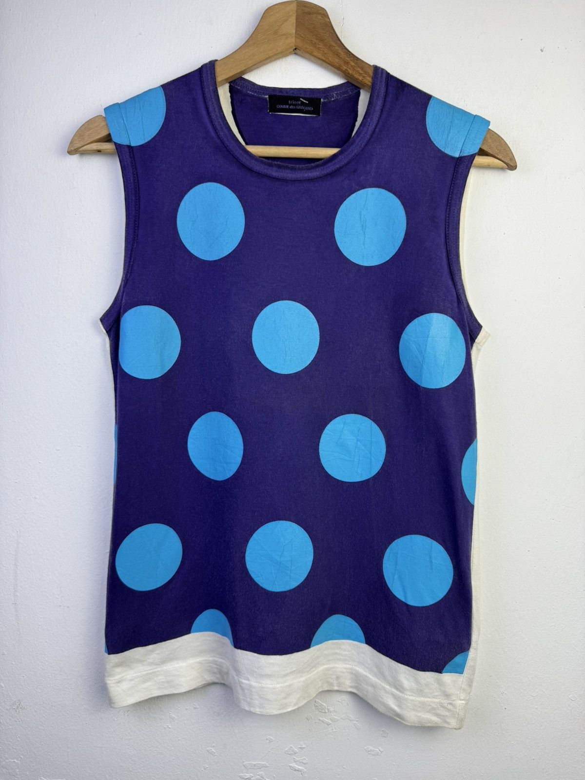 Comme des Garcons AD2003 Comme des Garçons polka dot tank top. Size M / US 6-8 / IT 42-44 - 1 Thumbnail