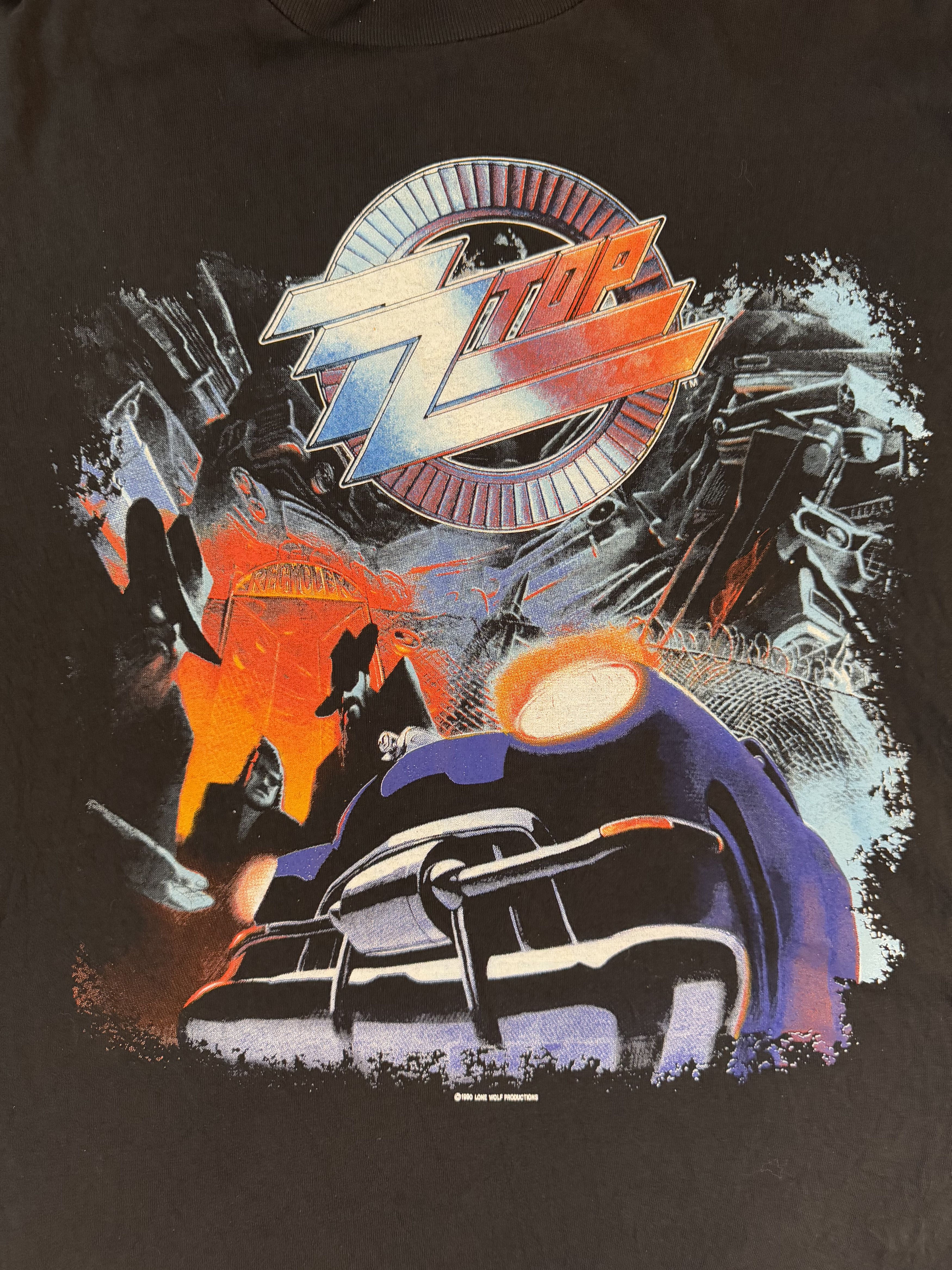 Band Tees Vintage 1990 ZZ Top Recycler World Tour T-shirt Size US XL / EU 56 / 4 - 3 Thumbnail