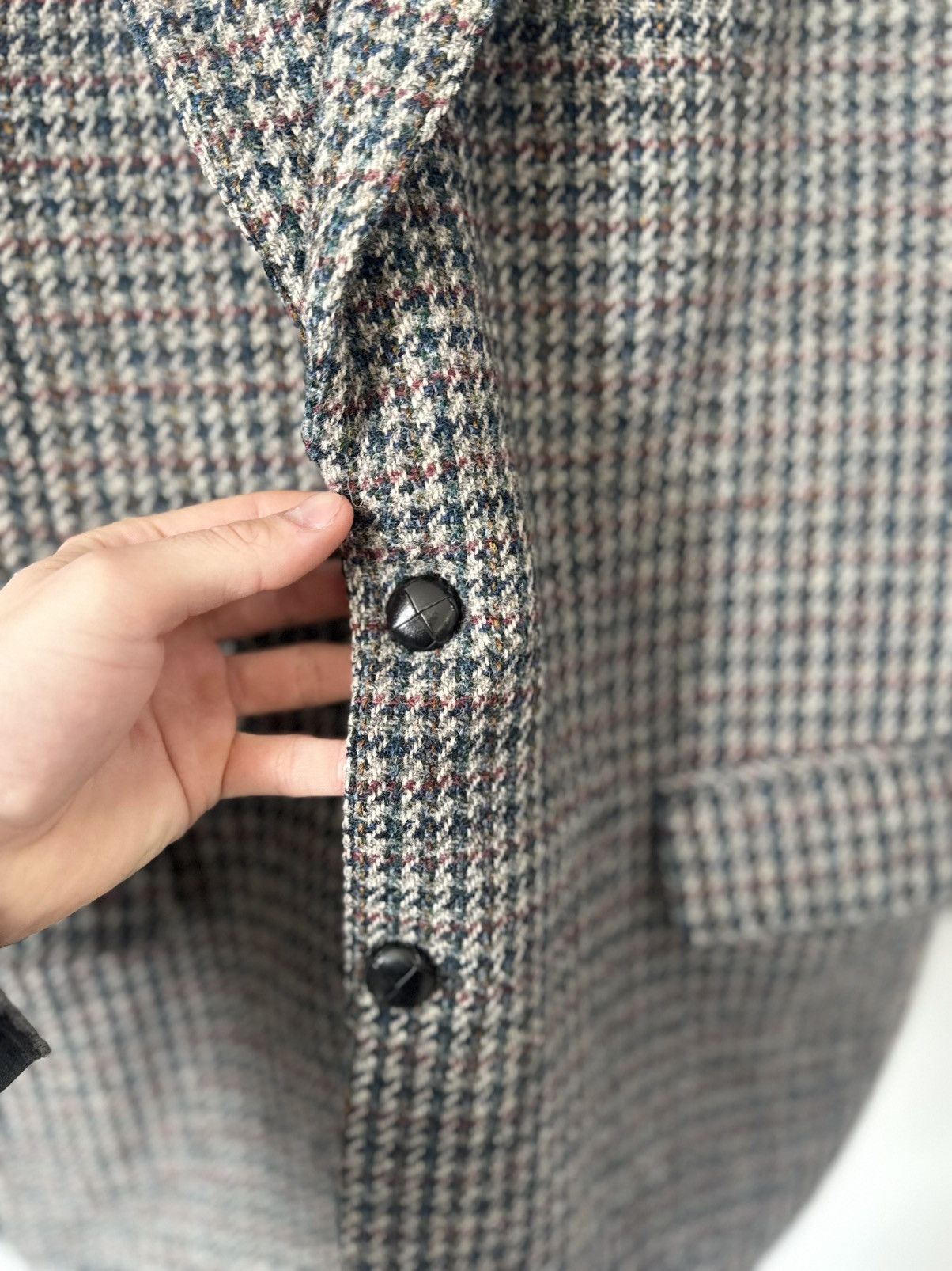Harris Tweed Blazer 90s HARRIS TWEED JACKET MERCER RRL old money Size 50S - 11 Thumbnail