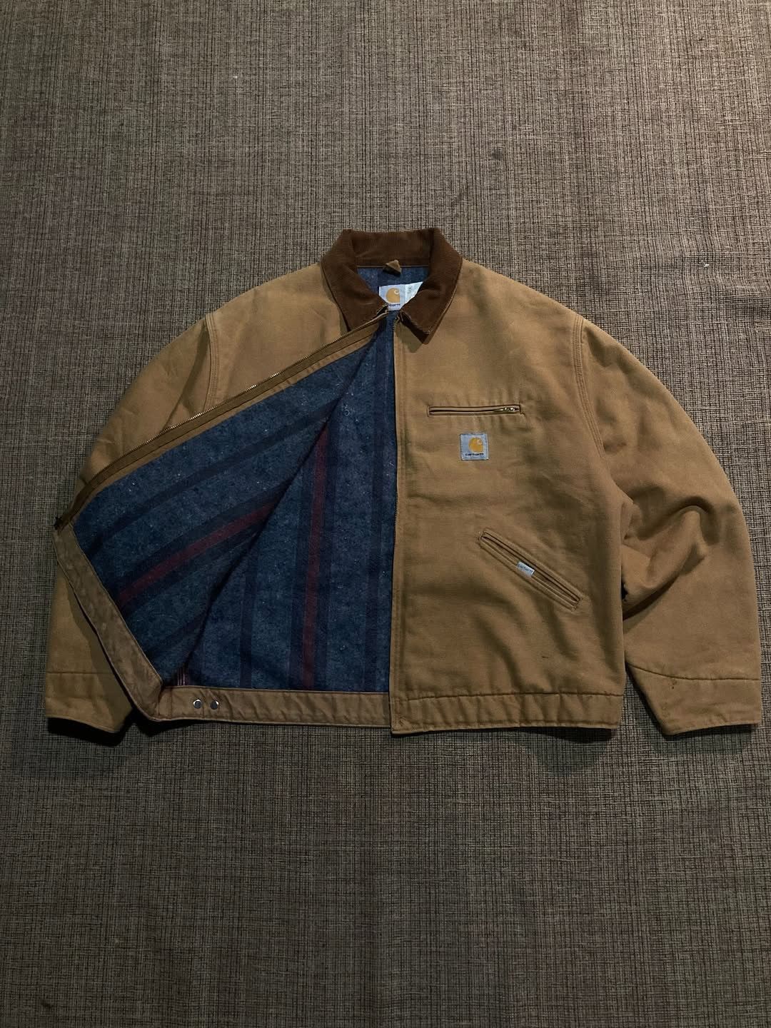 Carhartt Detroit Carhartt jacket 90s Big Logo Size US L / EU 52-54 / 3 - 1 Thumbnail