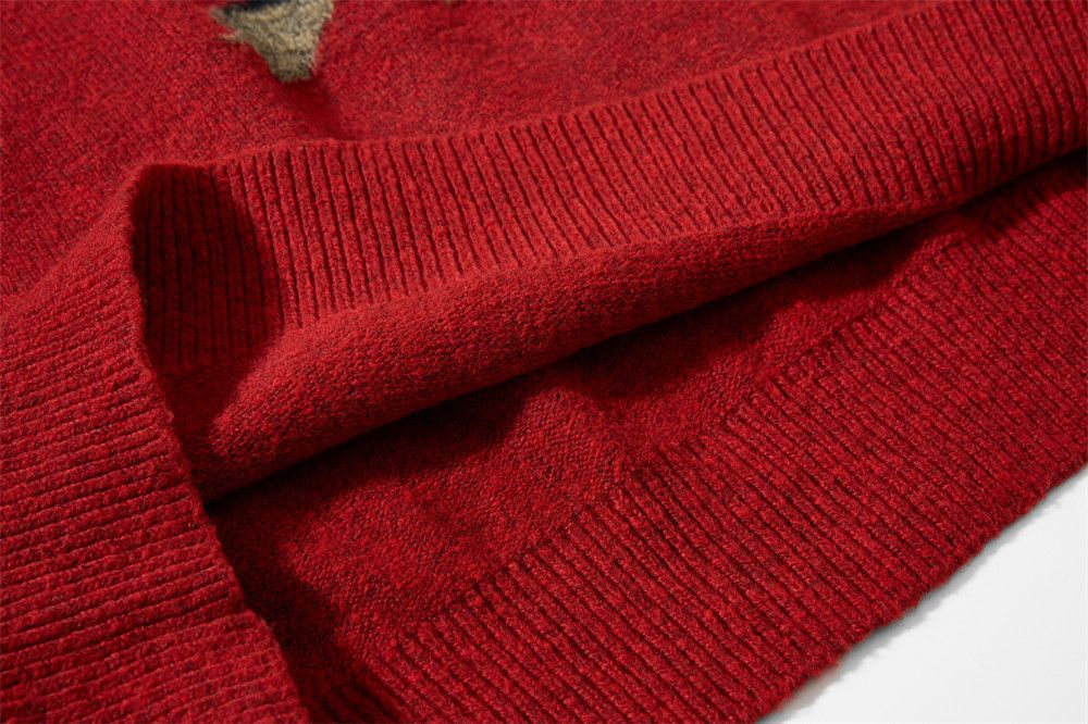 Japanese Brand American retro horse print crew neck knit sweater Size US M / EU 48-50 / 2 - 6 Thumbnail
