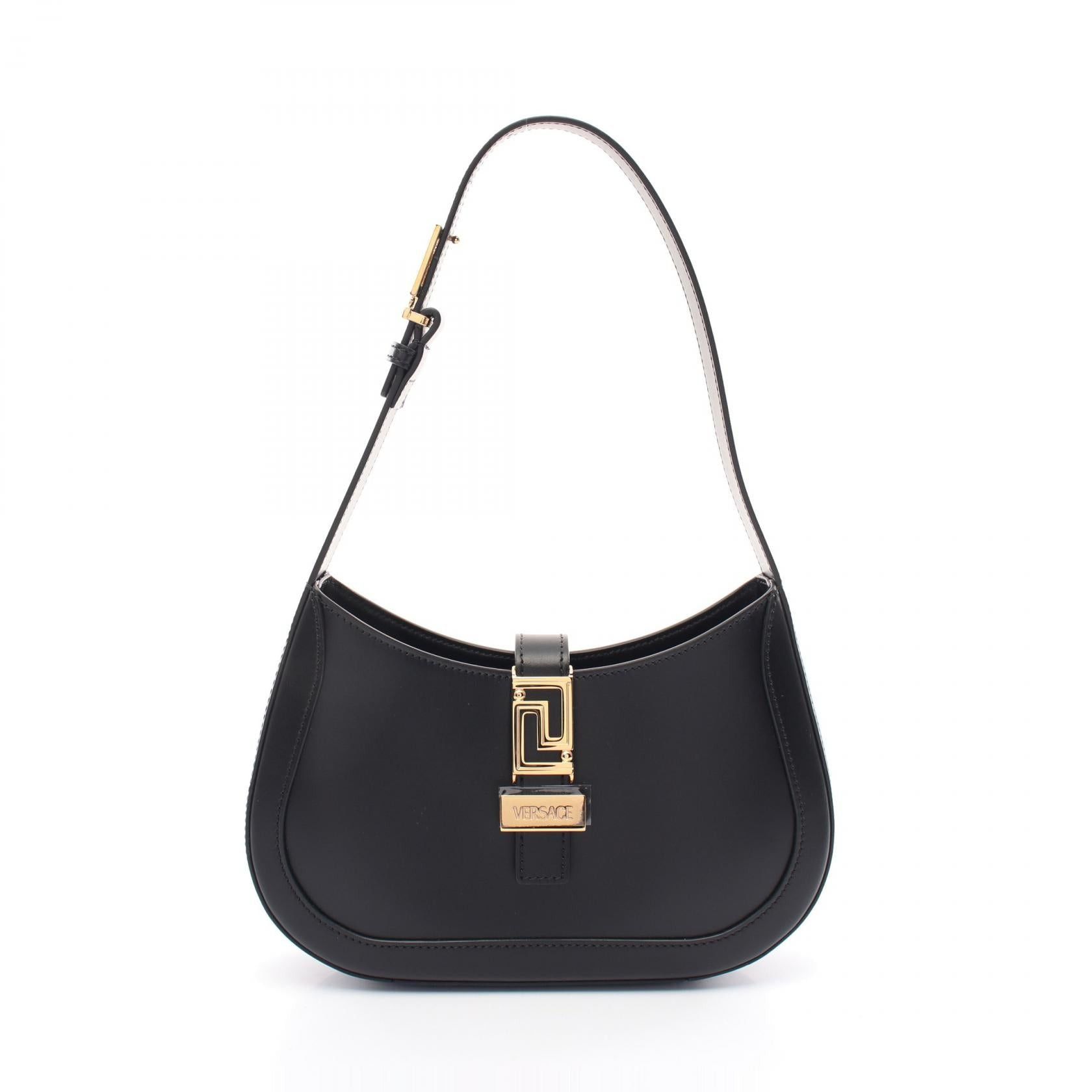 Versace Versace Greca Goddess Small Hobo Bag Shoulder Leather Black Size ONE SIZE - 1 Thumbnail