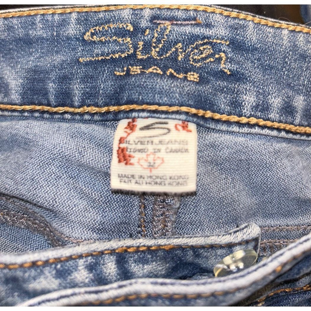 Other Silver Jeans “Tina” Women’s 32 X 31 Denim Blue Bootcut Jeans Size 32" / US 10 / IT 46 - 3 Thumbnail