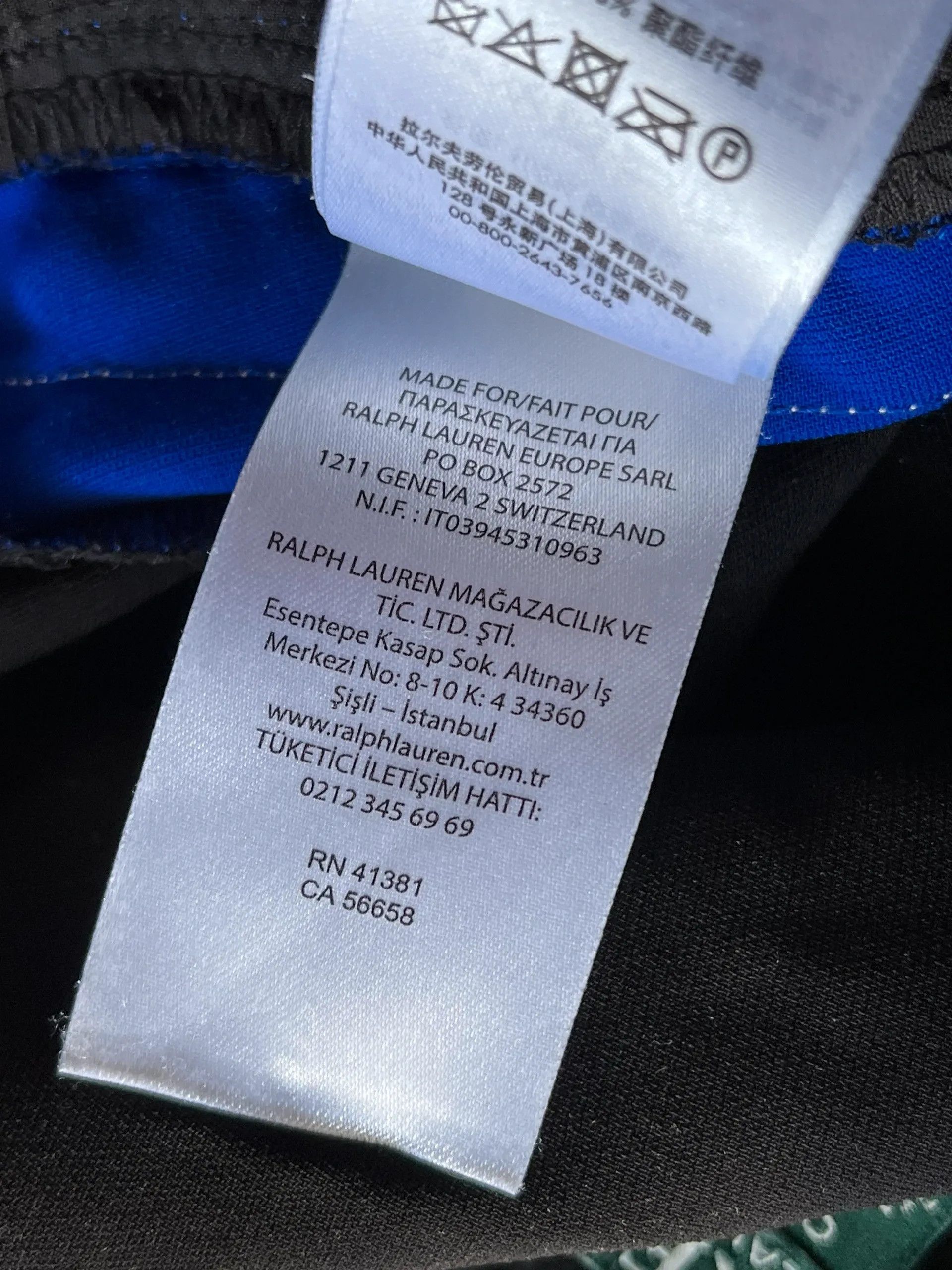 Polo Ralph Lauren Lauren Ralph Lauren 2018 Satin Pants Black White Blue Size 25" / US 0 / IT 36 - 5 Thumbnail