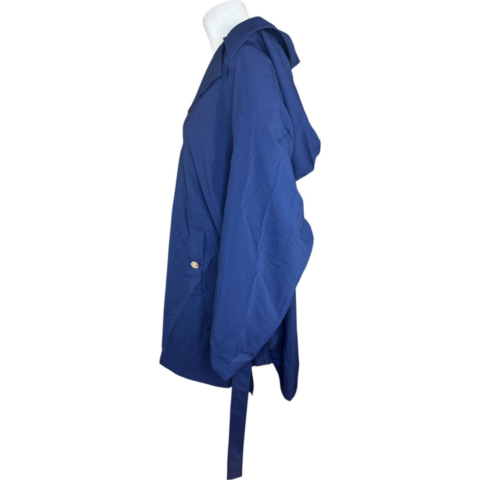 Other Dennis BassoWater Resistant Trench Coat Navy Large Petite Size L / US 10 / IT 46 - 8 Thumbnail