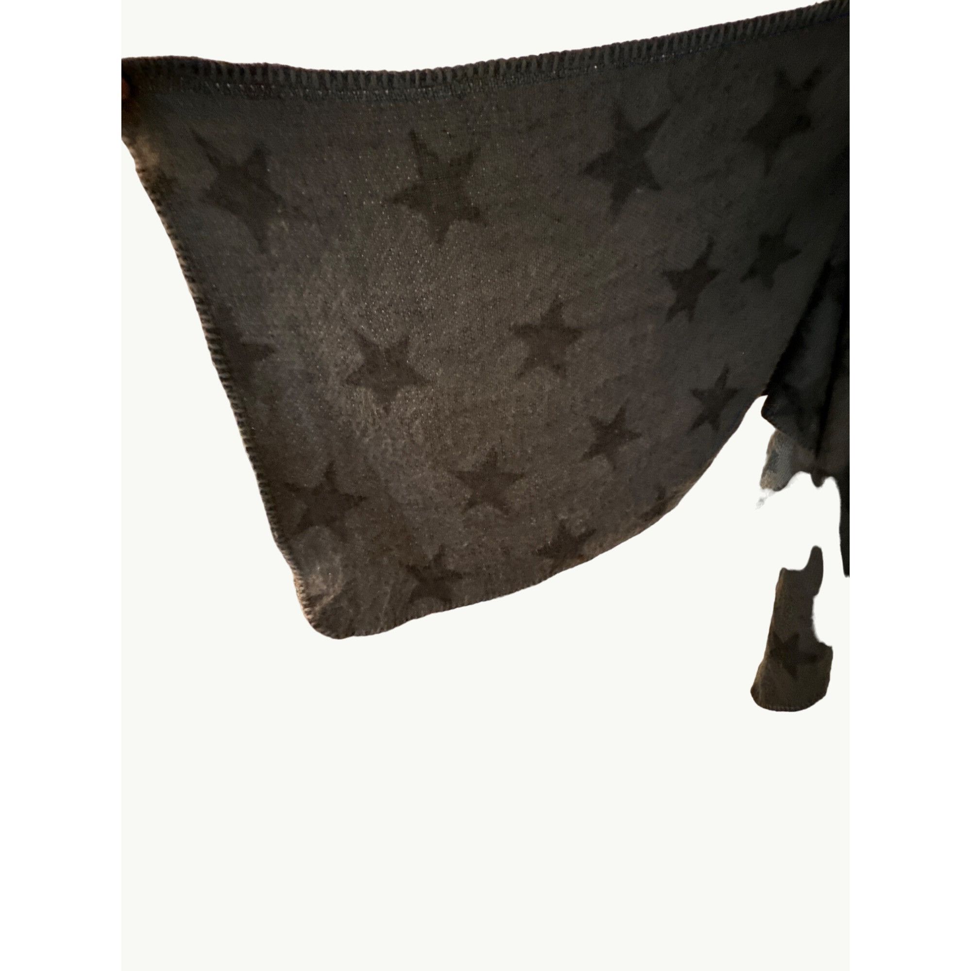 Woolrich Woolen Mills Woolrich Charcoal Star Patterned Reversible Wool Blend Ponch Size ONE SIZE - 4 Thumbnail