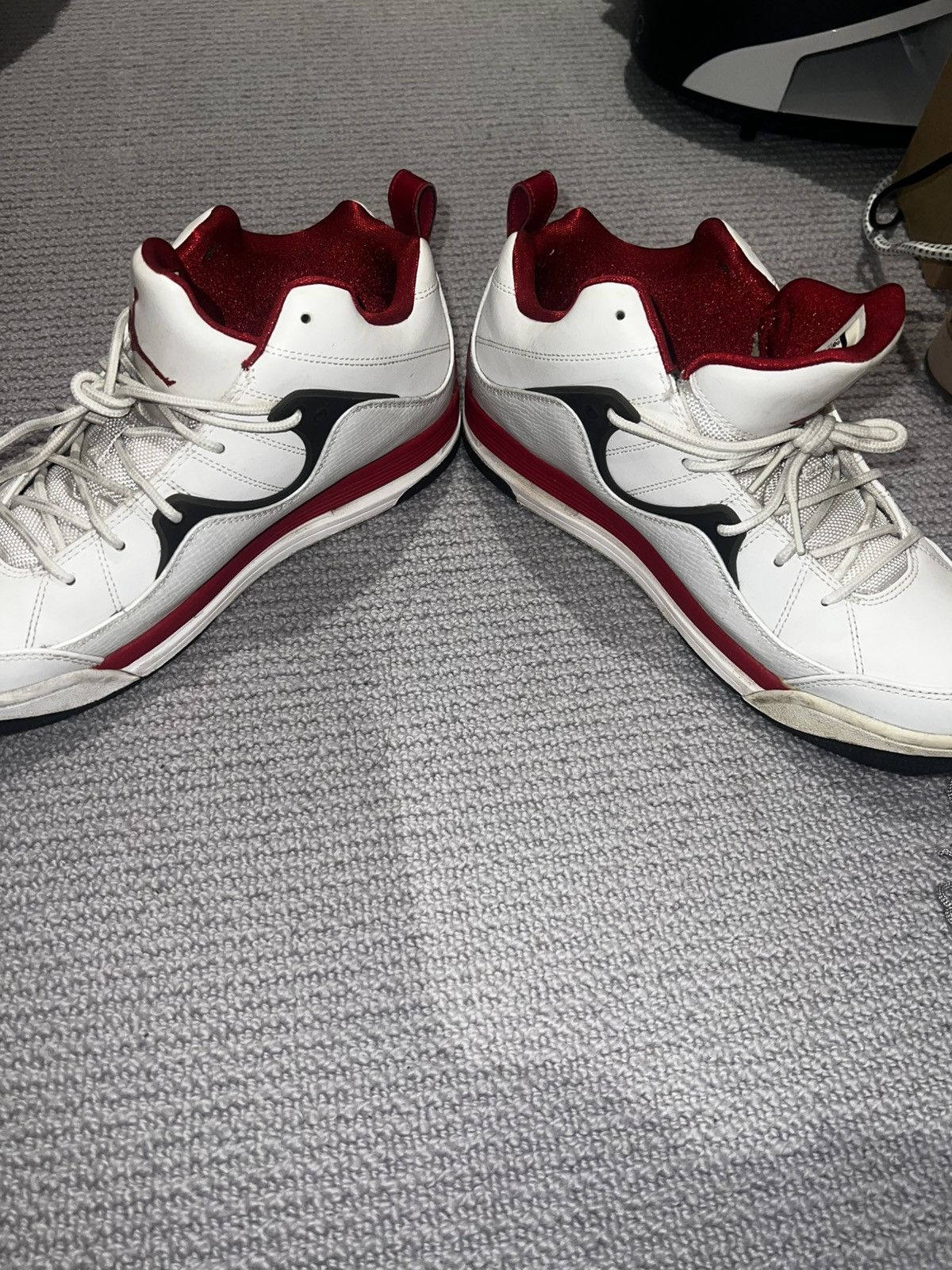 Jordan Brand Jordan Brand Air Jordan Flight 45 Trainers–White/Red–UK8/US9 Size US 8 / EU 41 - 6 Thumbnail