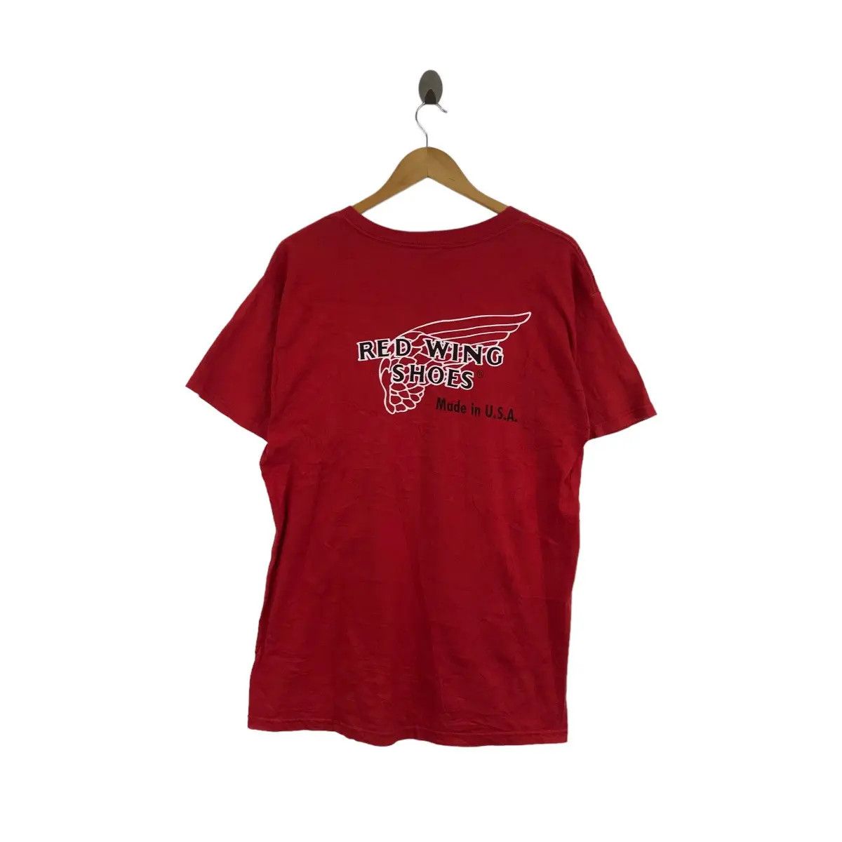 Red Wing Vtg RED WING Shoes Made In USA Rebel Skinhead Tee Shirt Size US L / EU 52-54 / 3 - 9 Thumbnail