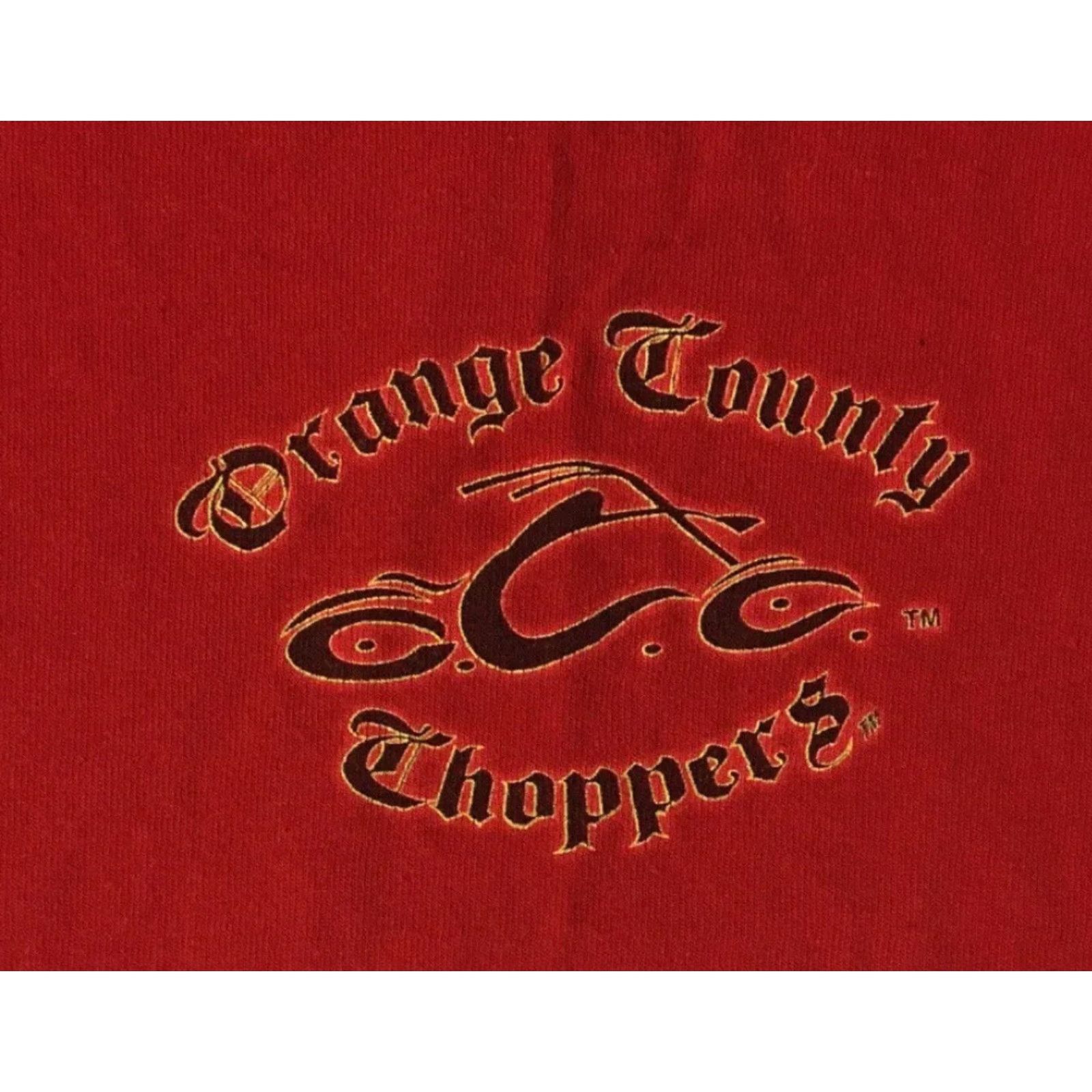 JNCO Vtg Orange County Choppers Faded Flames Shirt XXL Biker Grunge Fire 90s Y2K Jnco Size US XXL / EU 58 / 5 - 3 Thumbnail