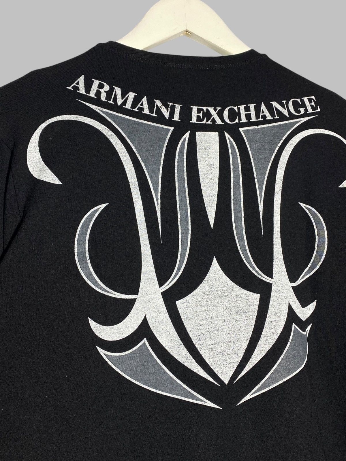 Armani Exchange 🔥 00s VINTAGE ARMANI EXCHANGE PRINTED AVANT GARDE LONGSLEEVE Size US M / EU 48-50 / 2 - 2 Thumbnail