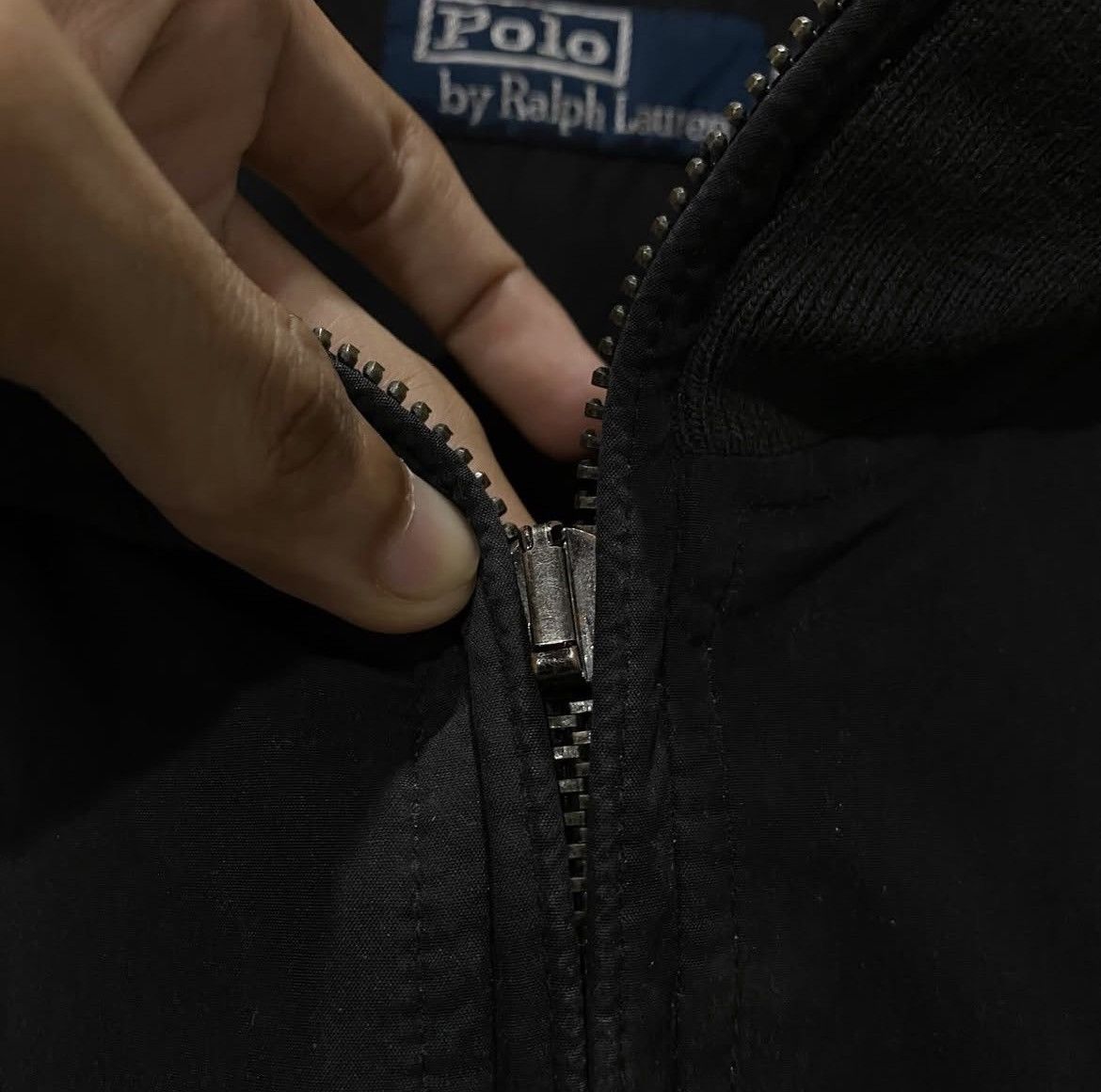 Polo Ralph Lauren Vintage Polo Ralph Lauren Black On Black Logo Jacket Black Size US XL / EU 56 / 4 - 5 Thumbnail