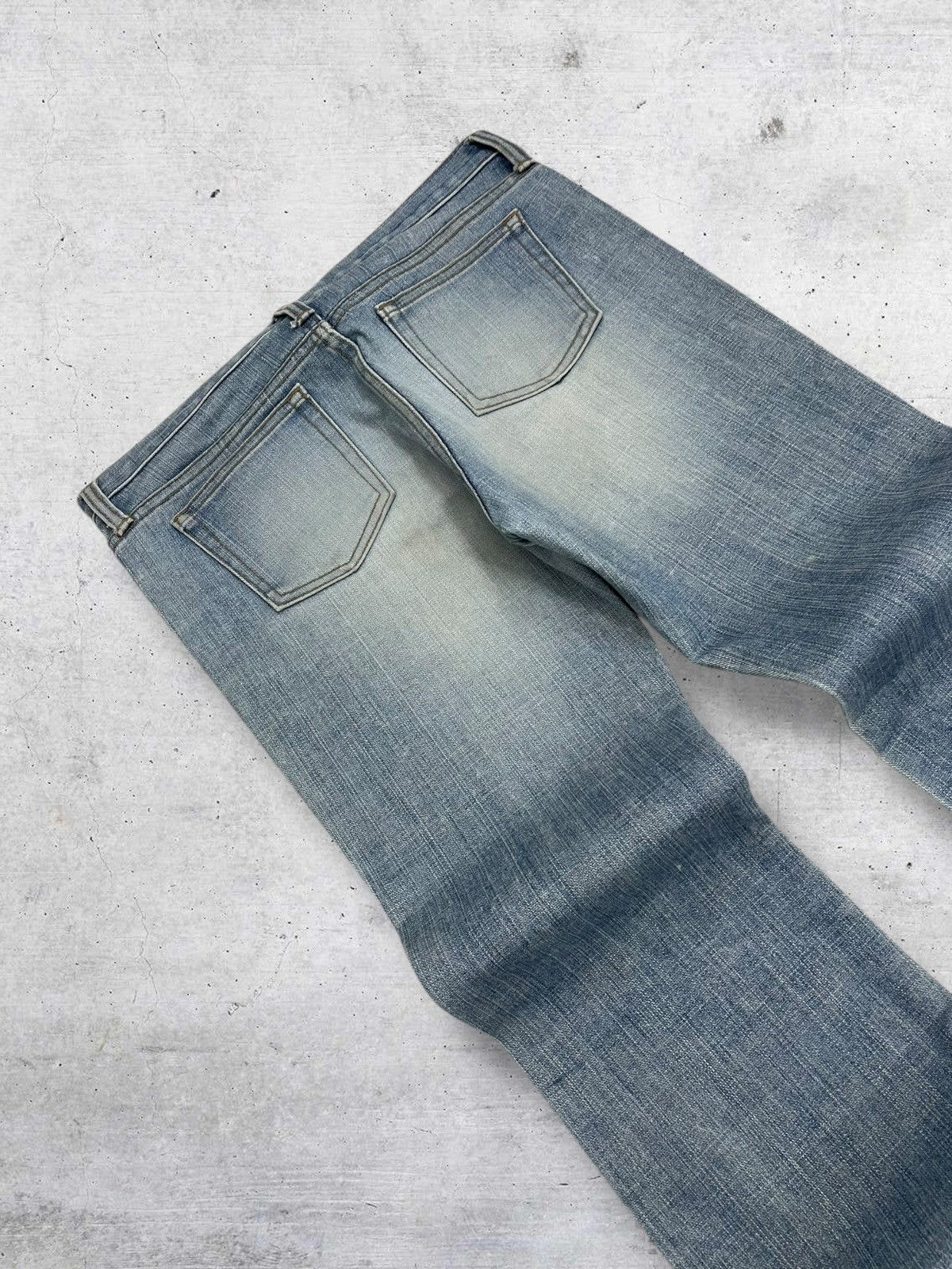 Yohji Yamamoto VINTAGE YOHJI YAMAMOTO JAPAN DESIGNER FLARED DIAMOND DENIM Size US 30 / EU 46 - 16 Thumbnail