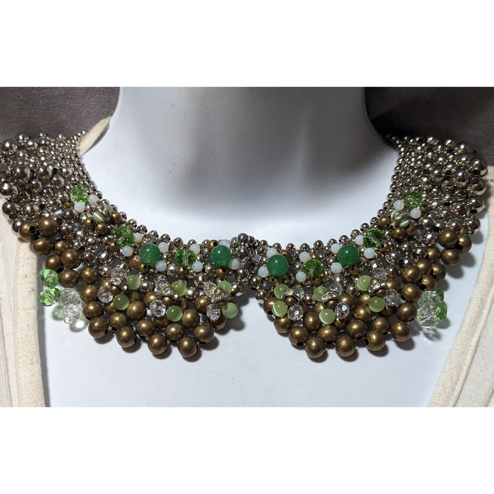 Other Pam Hiran Vintage 90s Beaded Bib Necklace Size ONE SIZE - 6 Thumbnail