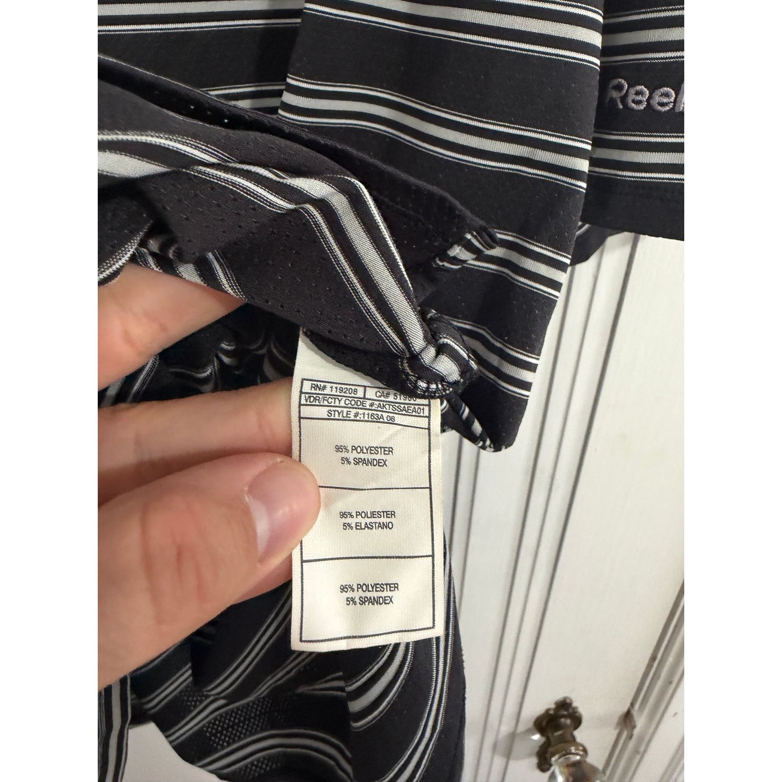 Reebok Minnesota Wild Black and White Striped Hockey Polo Size XL Size US XL / EU 56 / 4 - 4 Thumbnail