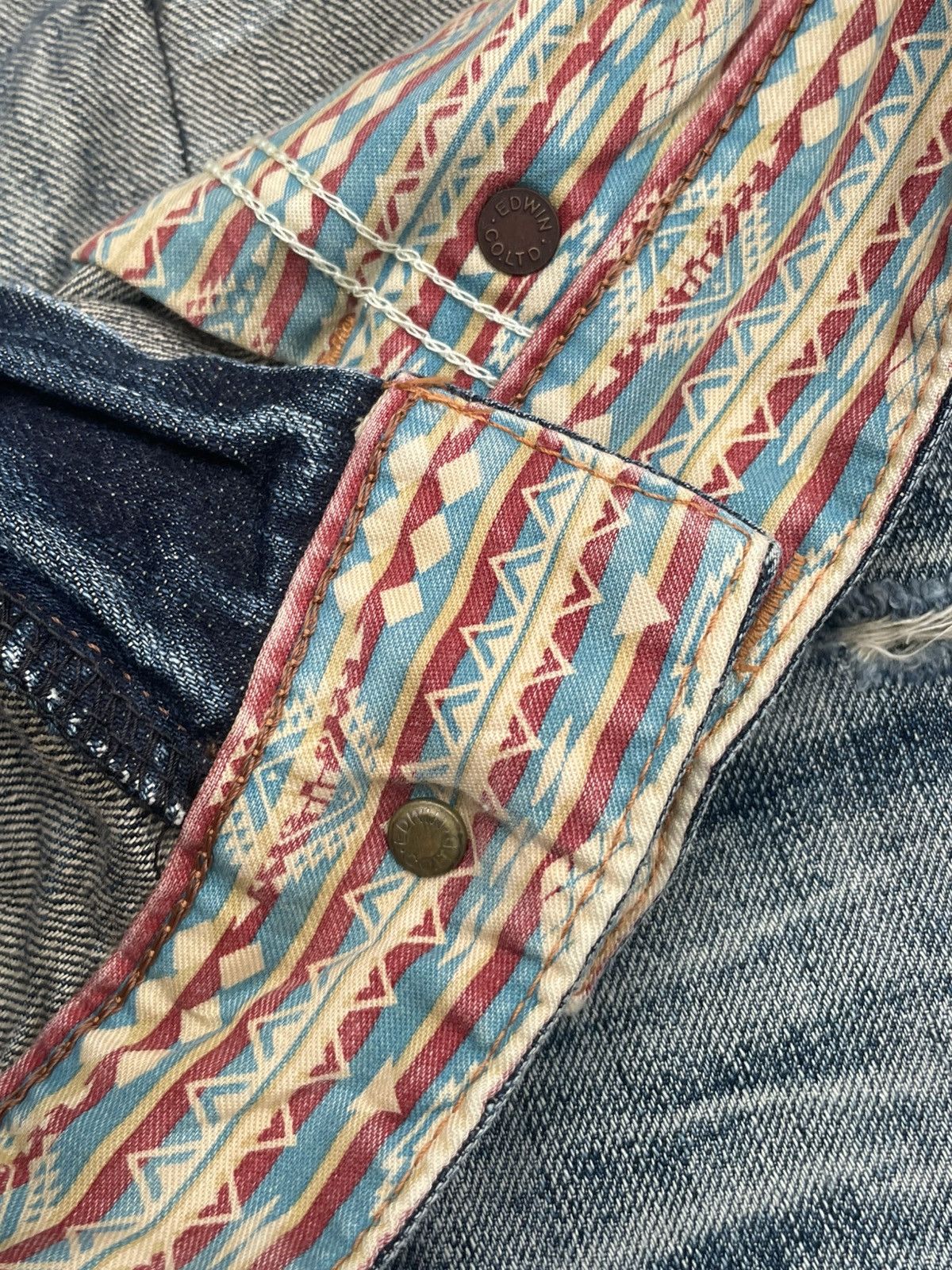 Edwin Vintage Edwin 444XVS Distresed Jeans Size US 33 - 19 Thumbnail