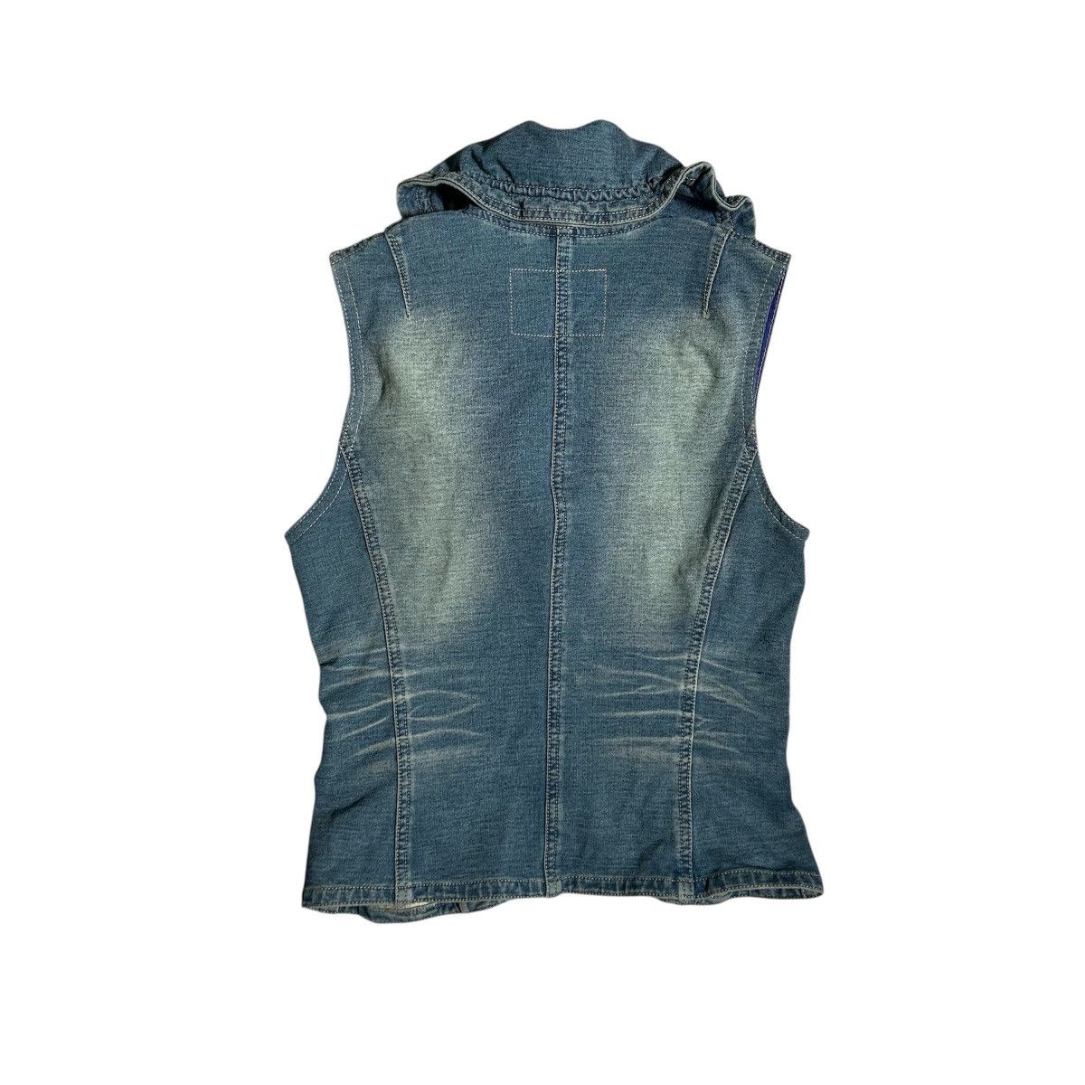Vintage Vintage Y2K Jeans Vest Size M / US 6-8 / IT 42-44 - 2 Thumbnail