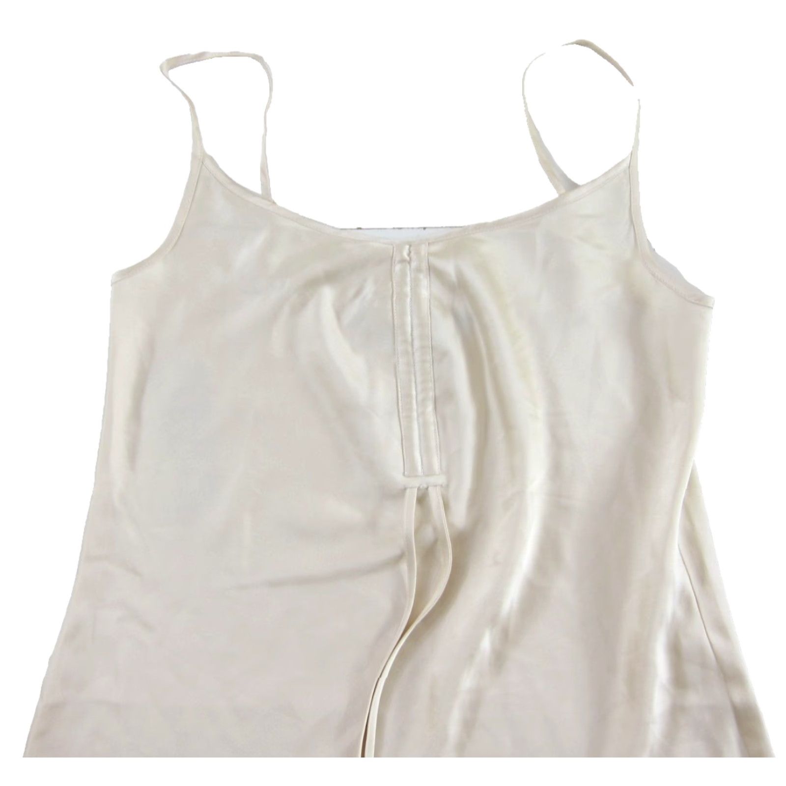 Velvet Velvet Heart Ivory Silky Midi Tank Slip Lingerie Nightgown Dress Woman Large Size L / US 10 / IT 46 - 3 Thumbnail