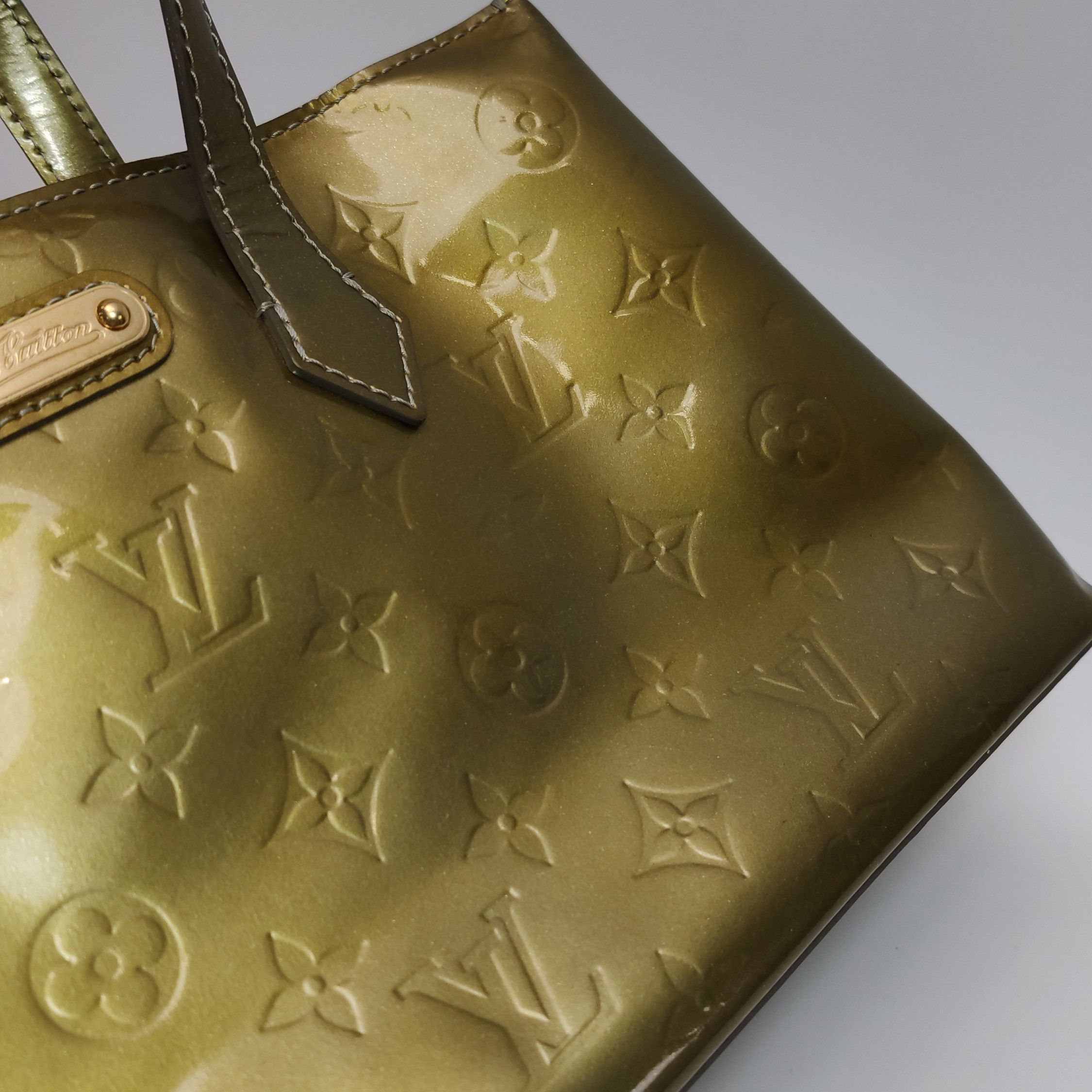 Louis Vuitton (LV) Wilshire patent leather embossed monogra