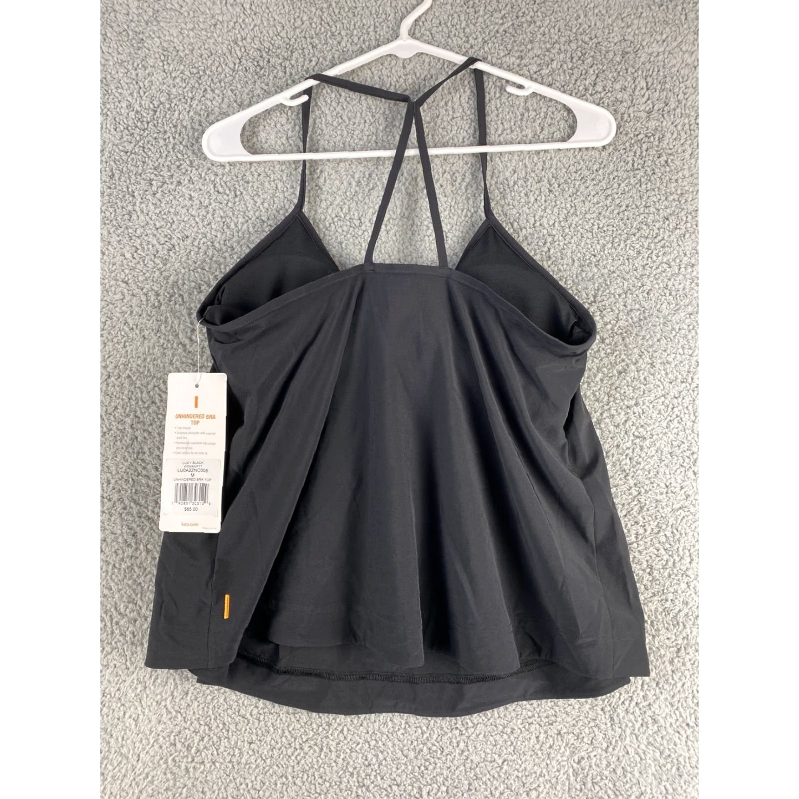 Vintage LUCY Women's Unhindered Black Tank Top Activewear Bra Size Medium Size M / US 6-8 / IT 42-44 - 7 Thumbnail