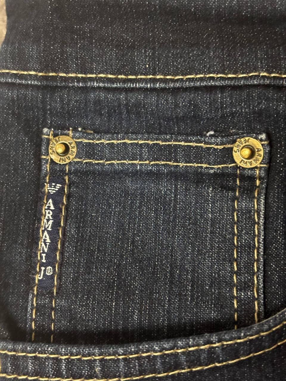 Armani Armani Jeans – Dark Wash Straight Fit Denim Size US 33 - 11 Thumbnail