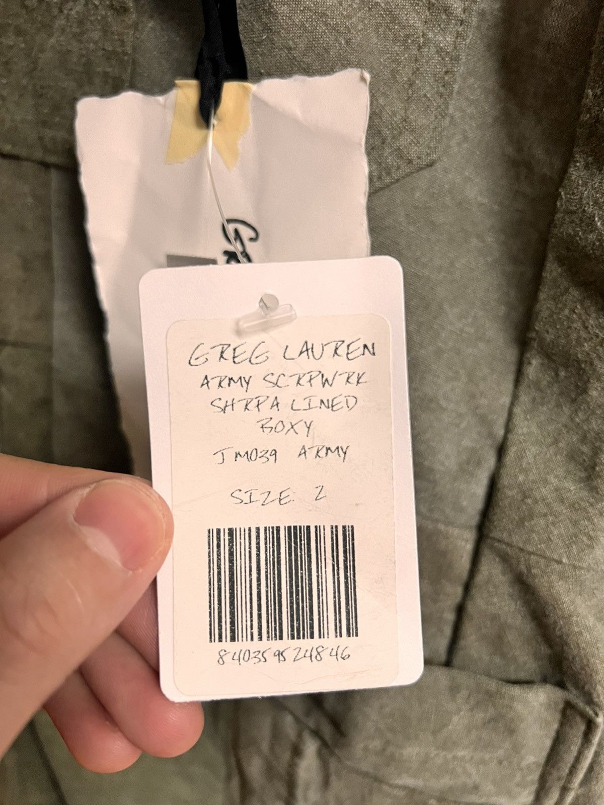 Greg Lauren GREG LAUREN ARMY SHERPA JACKET KHAKI SIZE 2 Size US M / EU 48-50 / 2 - 3 Thumbnail