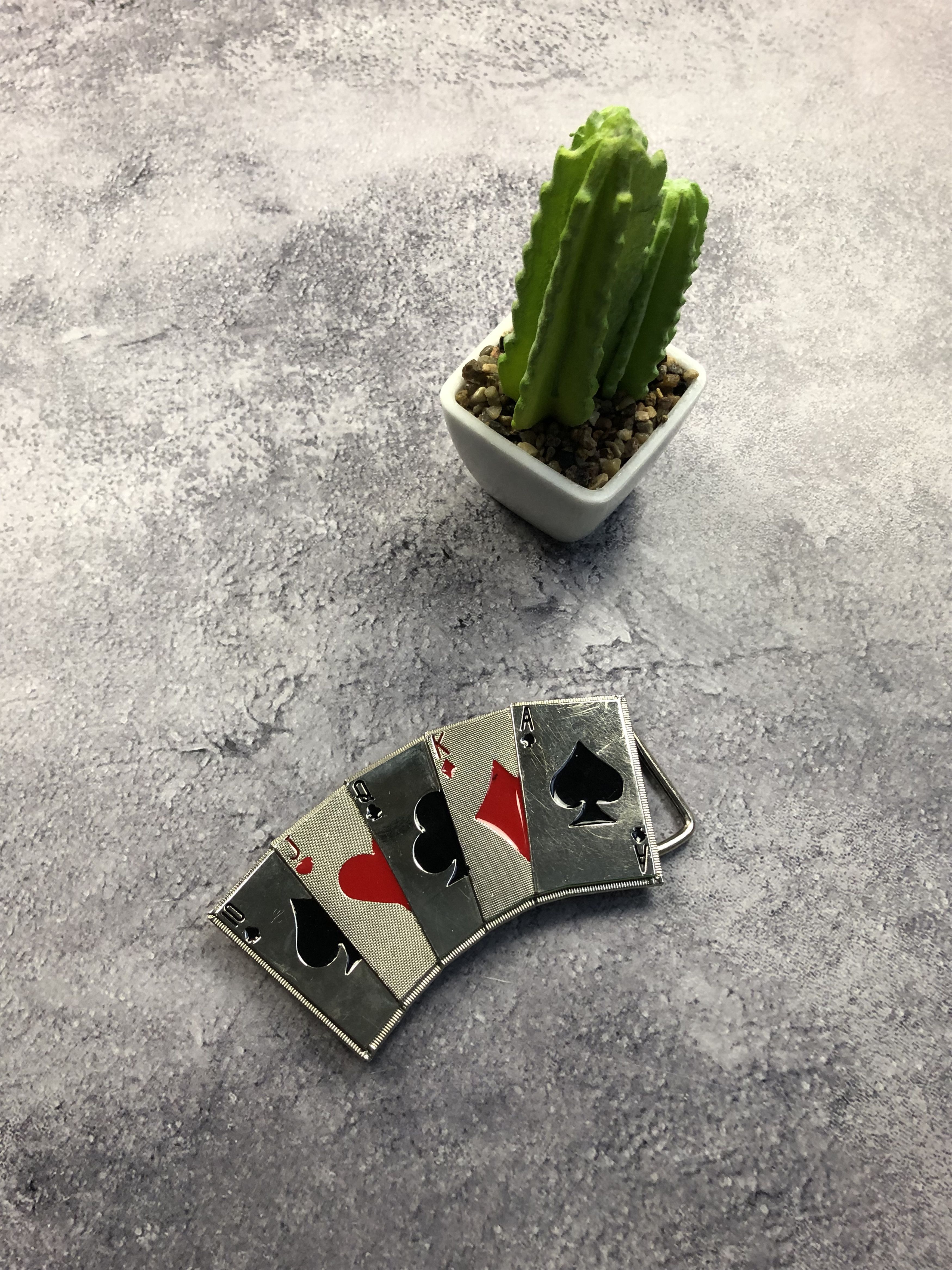 Other BELT BUCKLE In The Shape Of a Playing Card Deck Streetwear Size ONE SIZE - 2 Thumbnail