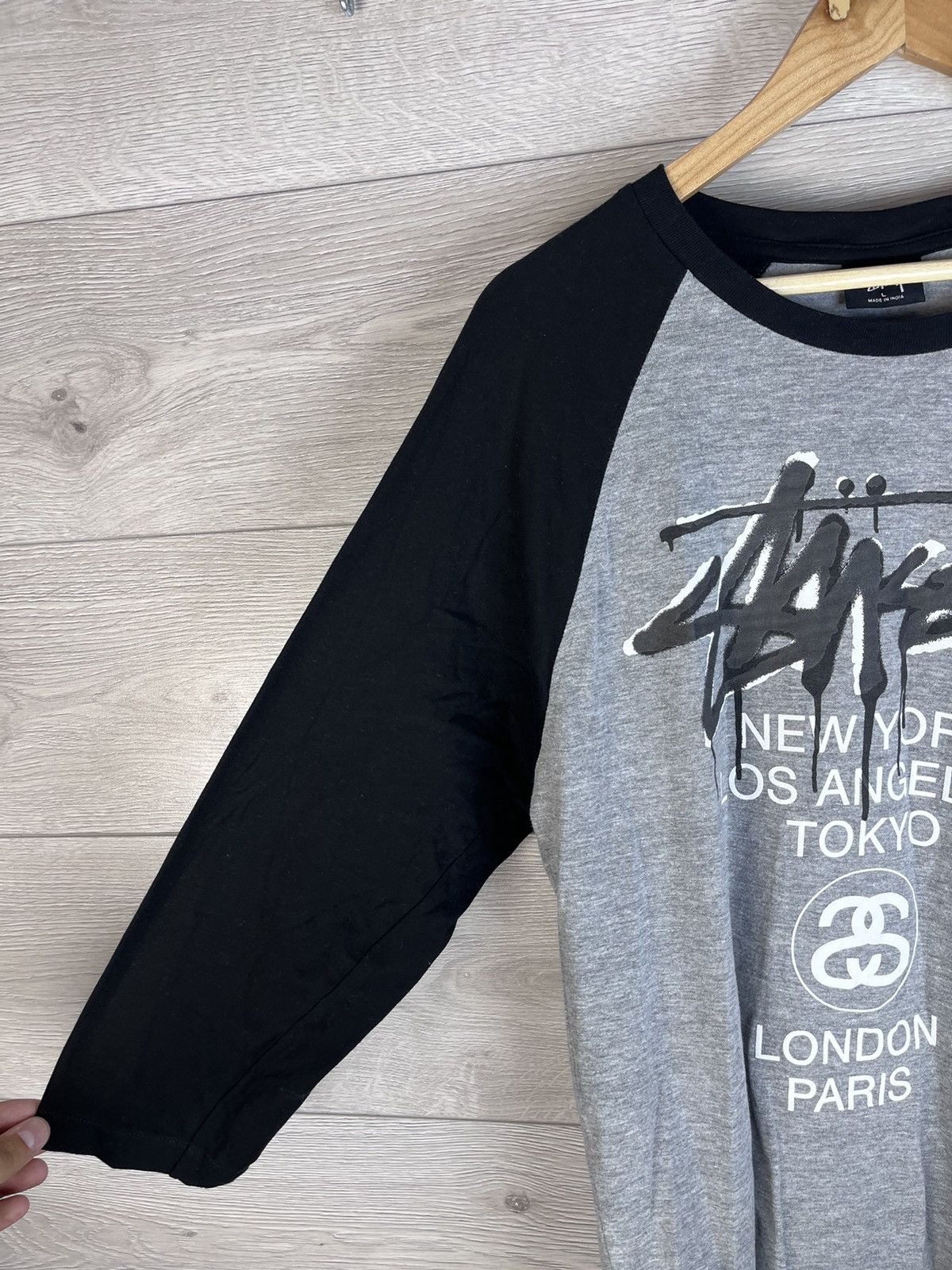 Stussy Men’s long sleeve Stussy size L made in India 🇮🇳 Size US L / EU 52-54 / 3 - 6 Thumbnail